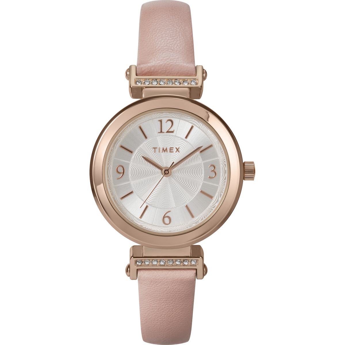 Timex Round 31mm Silver-Tone Dial Analog Women Watch - TW2W96300JQ