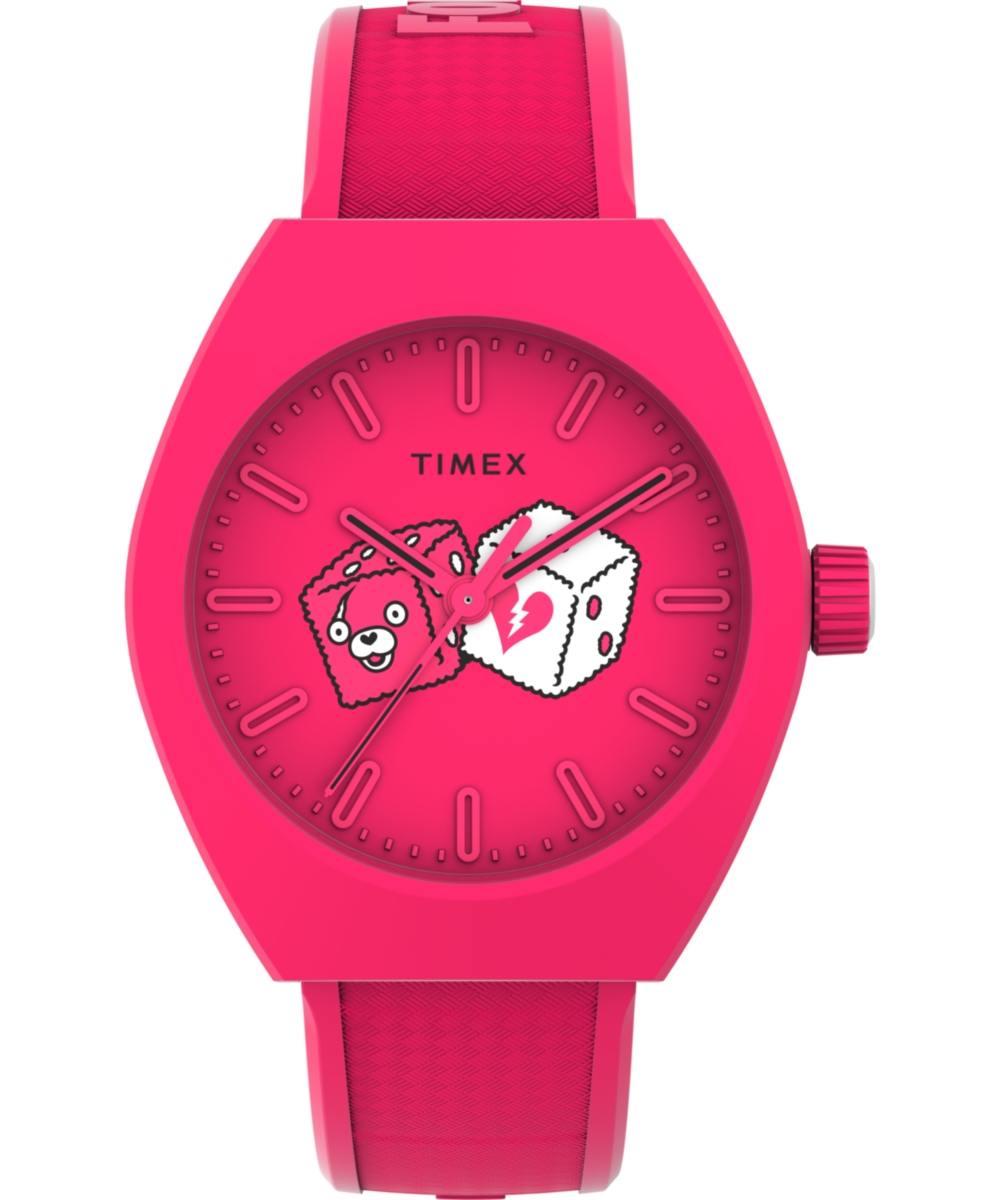 Timex Tonneau 21mm Pink Dial Analog Men Watch - TW2W96800X6 Watch Timex
