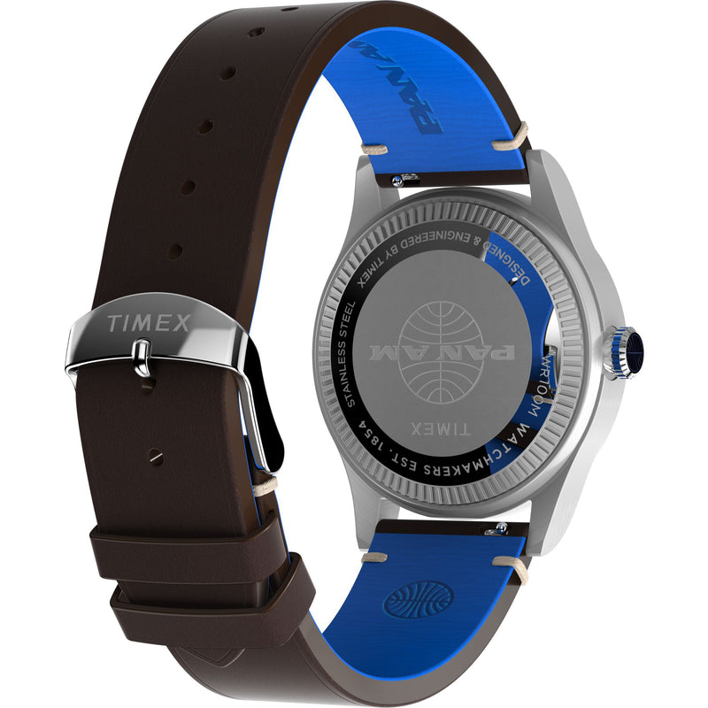 Timex Waterbury Round 21mm Blue Dial Analog Men Watch - TW2W97300X6 Watch Timex