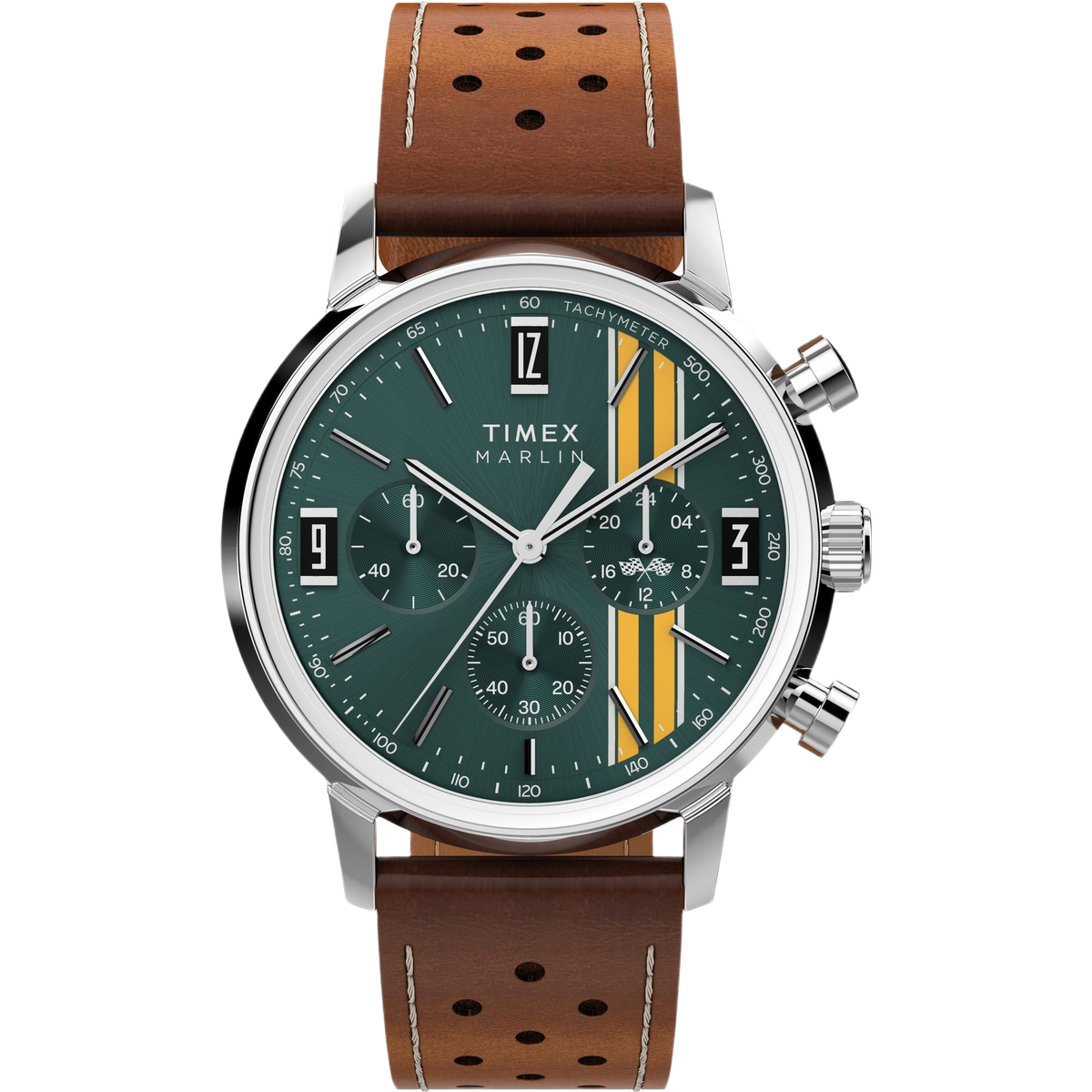 Timex Marlin Round 21mm Green Dial Analog Men Watch - TW2W99100IK Watch Timex