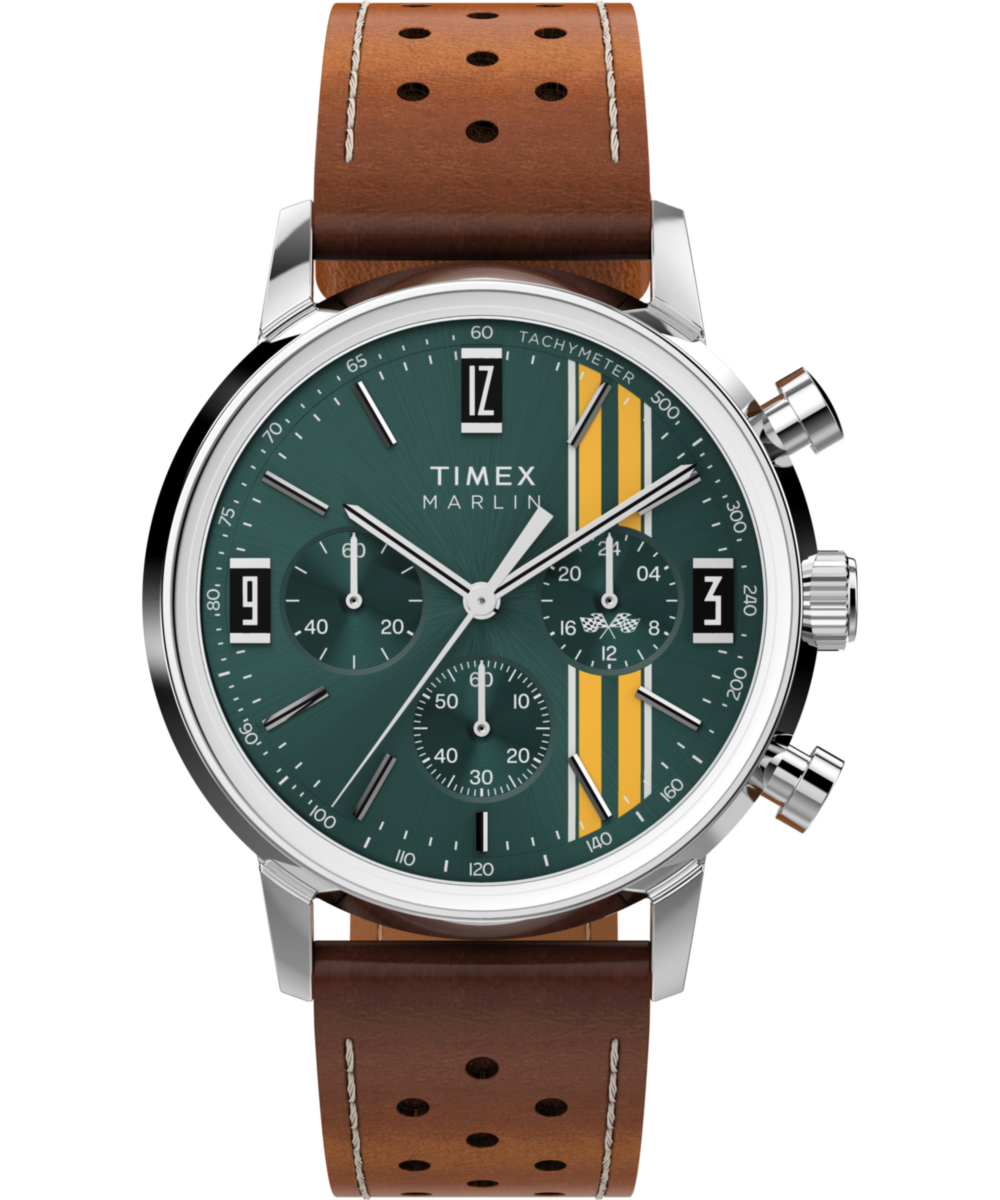 Timex Marlin Round 21mm Green Dial Analog Men Watch - TW2W99100UJ Watch Timex