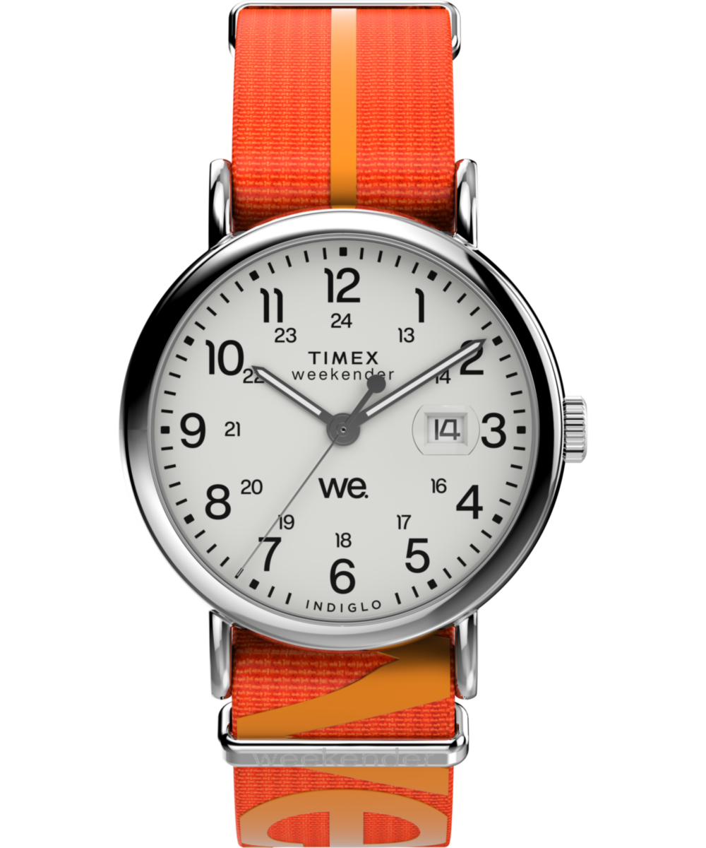 Timex Weekender Round 21mm White Dial Analog Men Watch - TW2W99500UJ