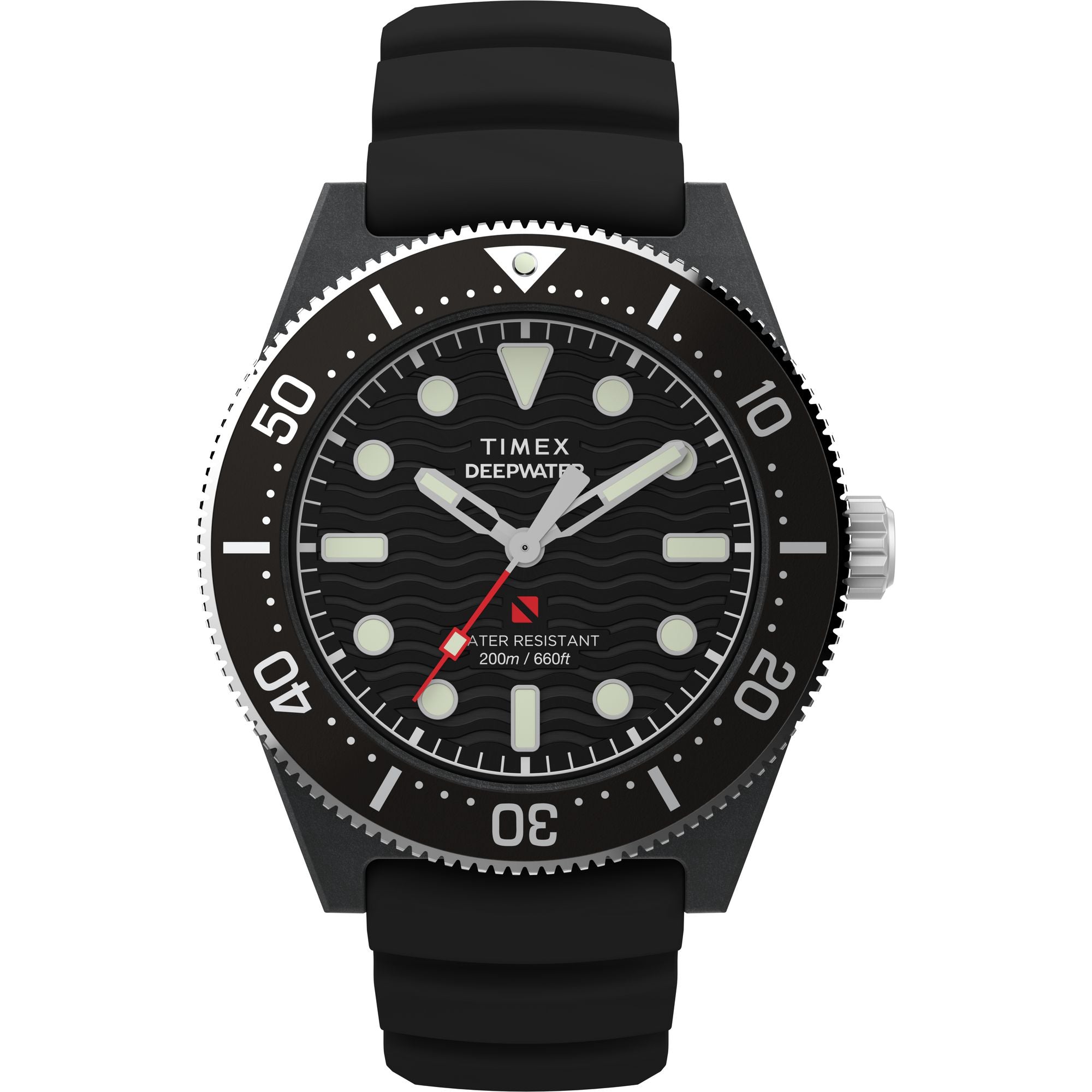 Timex Deep Water Black Round Dial Quartz Analog Men Watch