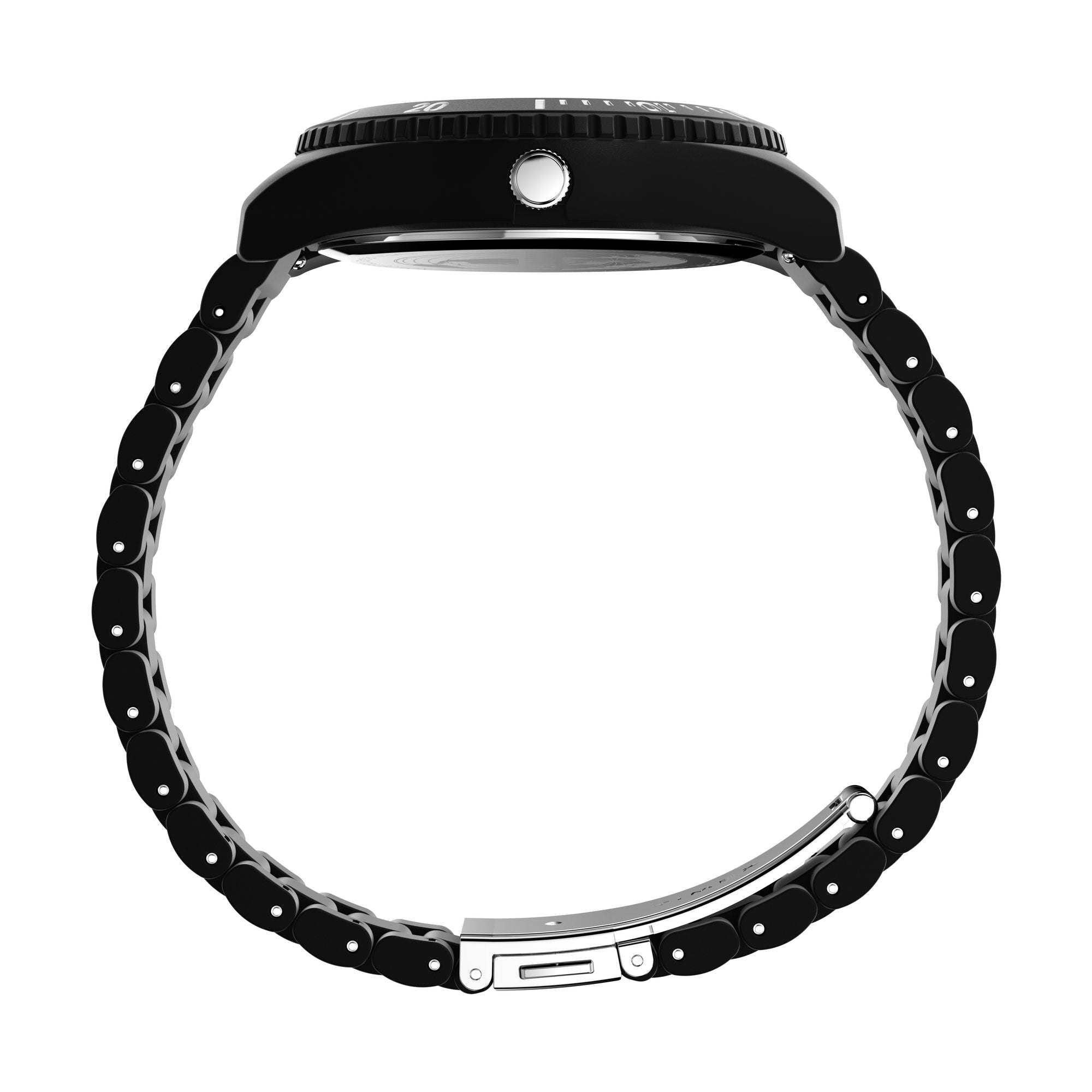 Timex Trend Black Round Dial Quartz Analog Men Watch