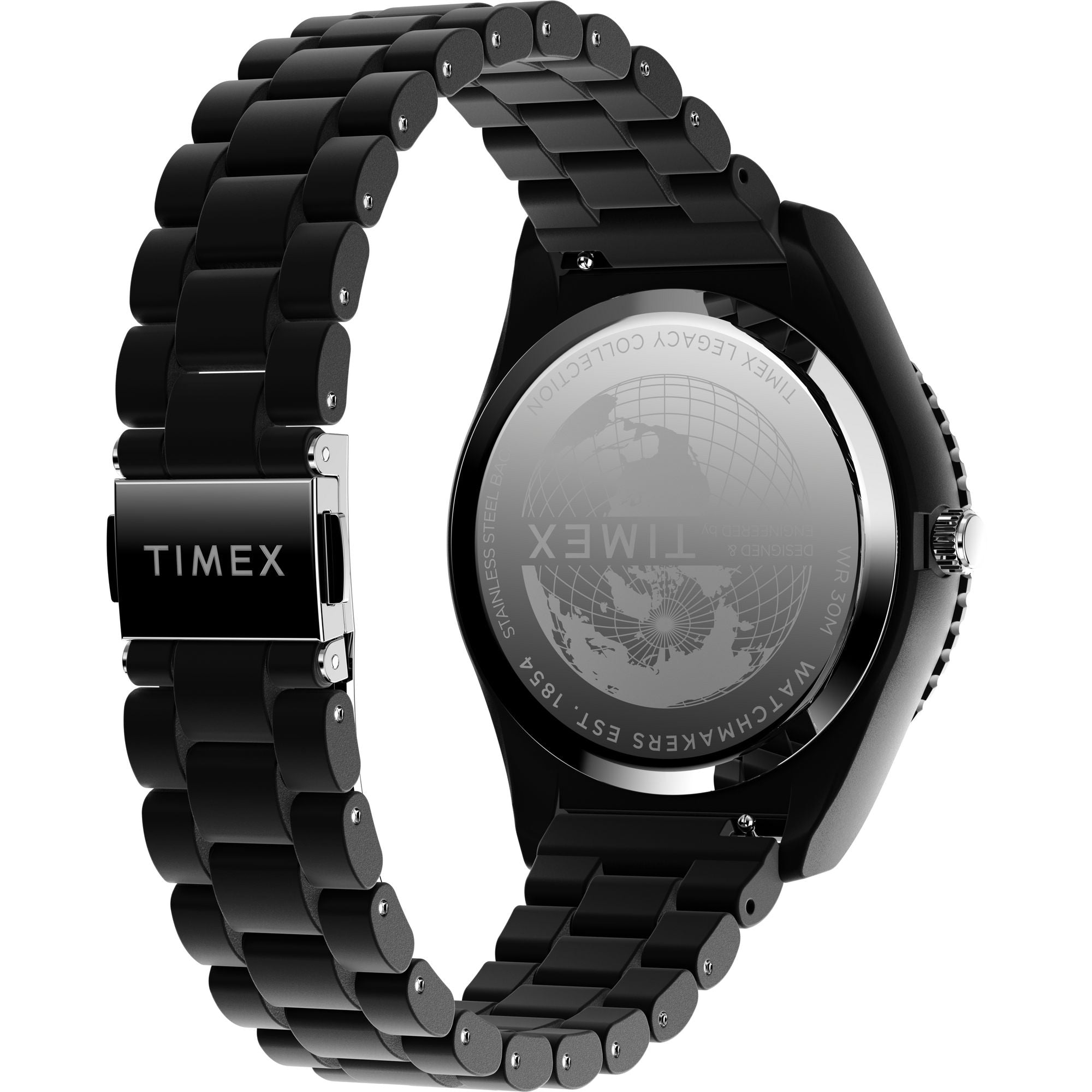 Timex Trend Black Round Dial Quartz Analog Men Watch