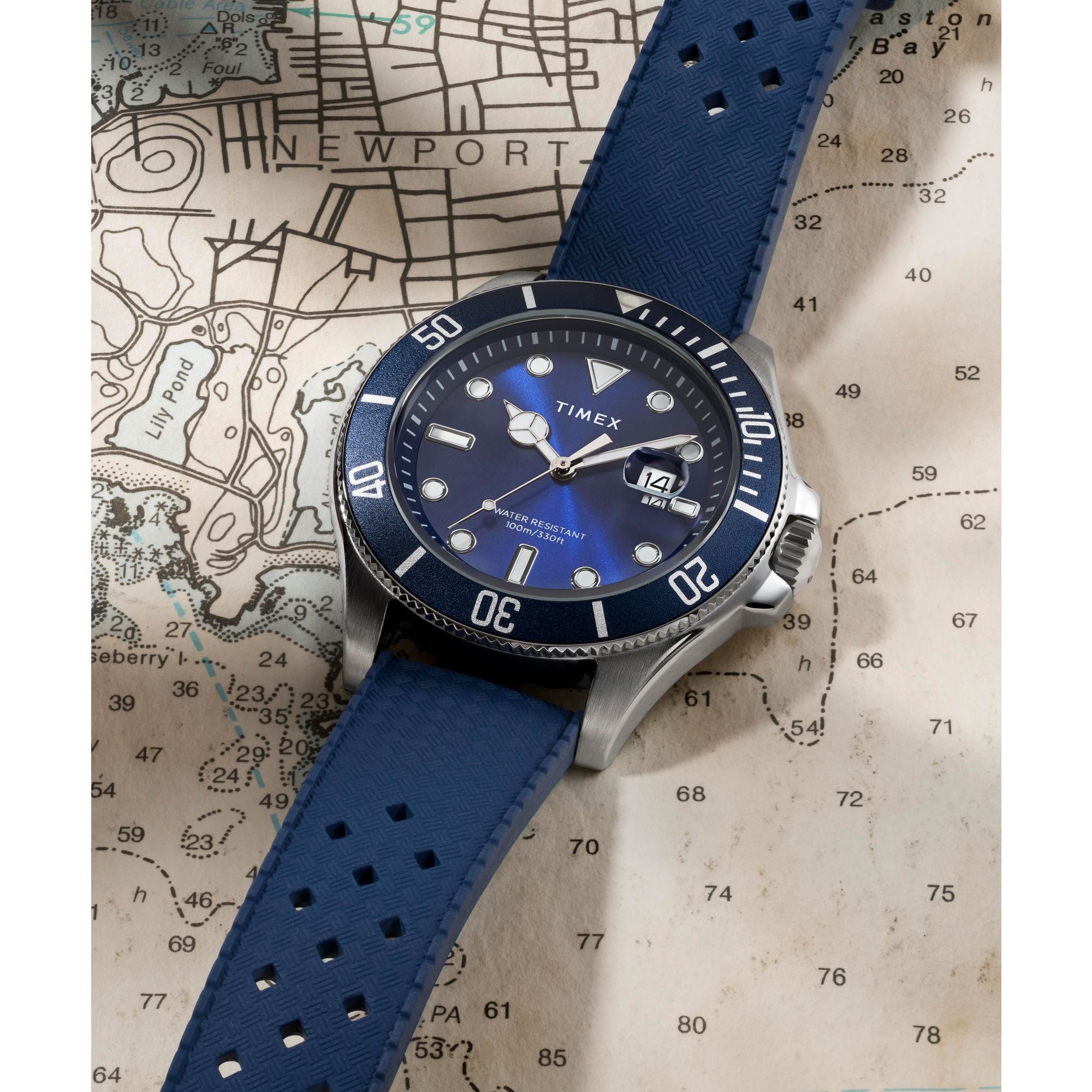 Timex Trend Blue Round Dial Quartz Analog Men Watch