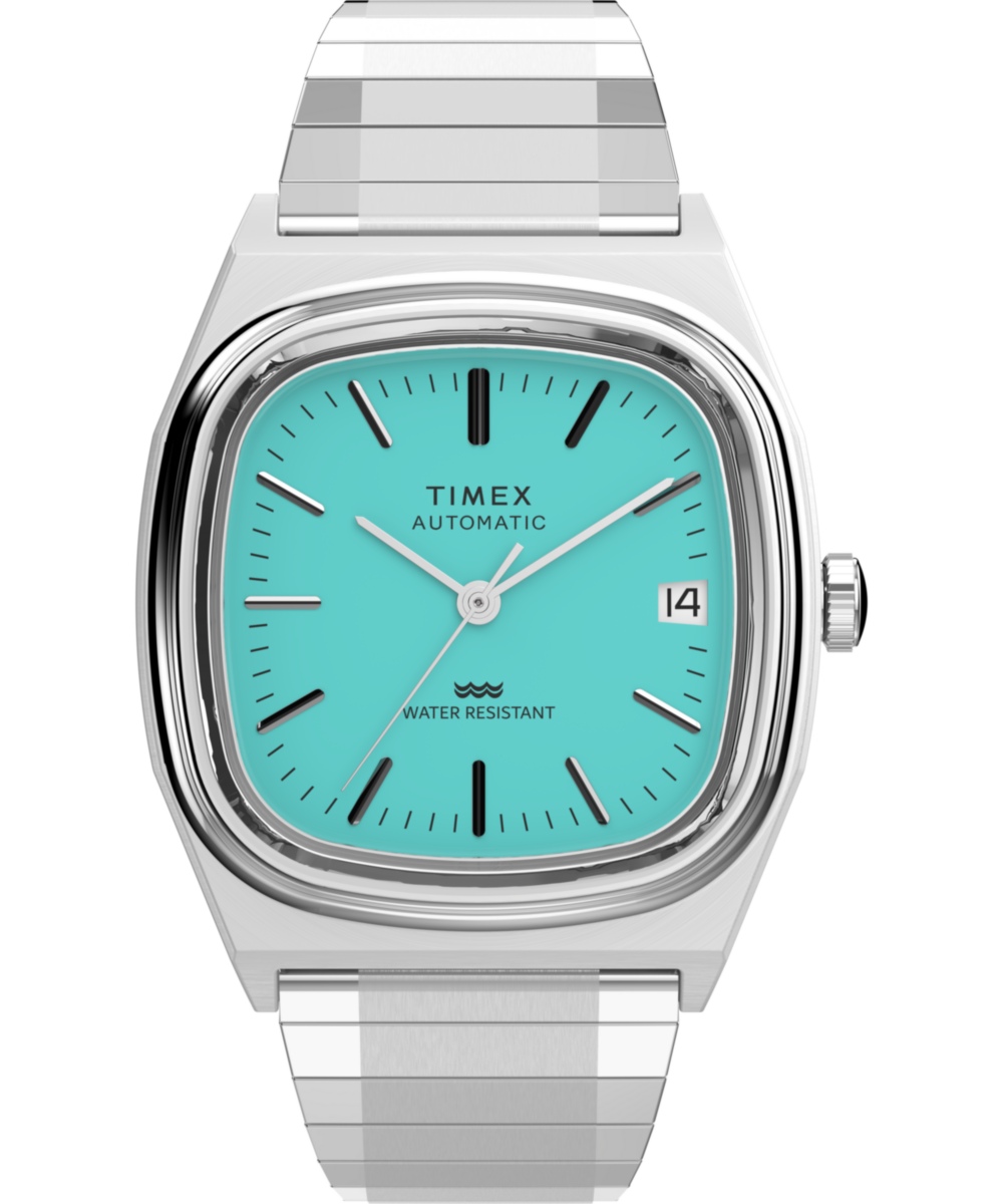 Timex Q Square 21mm Blue Dial Automatic Men Watch - TW2Y07300UJ