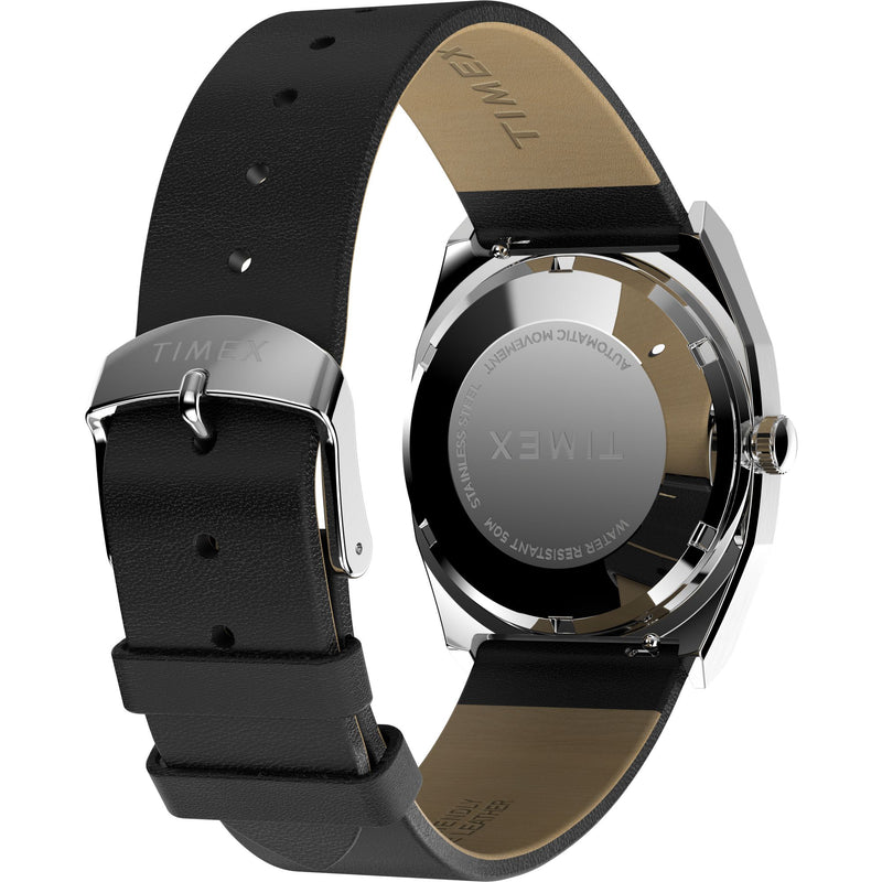 Timex Q Rectangle 21mm Black Dial Mechanical Automatic Men Watch - TW2Y07500UJ Watch Timex