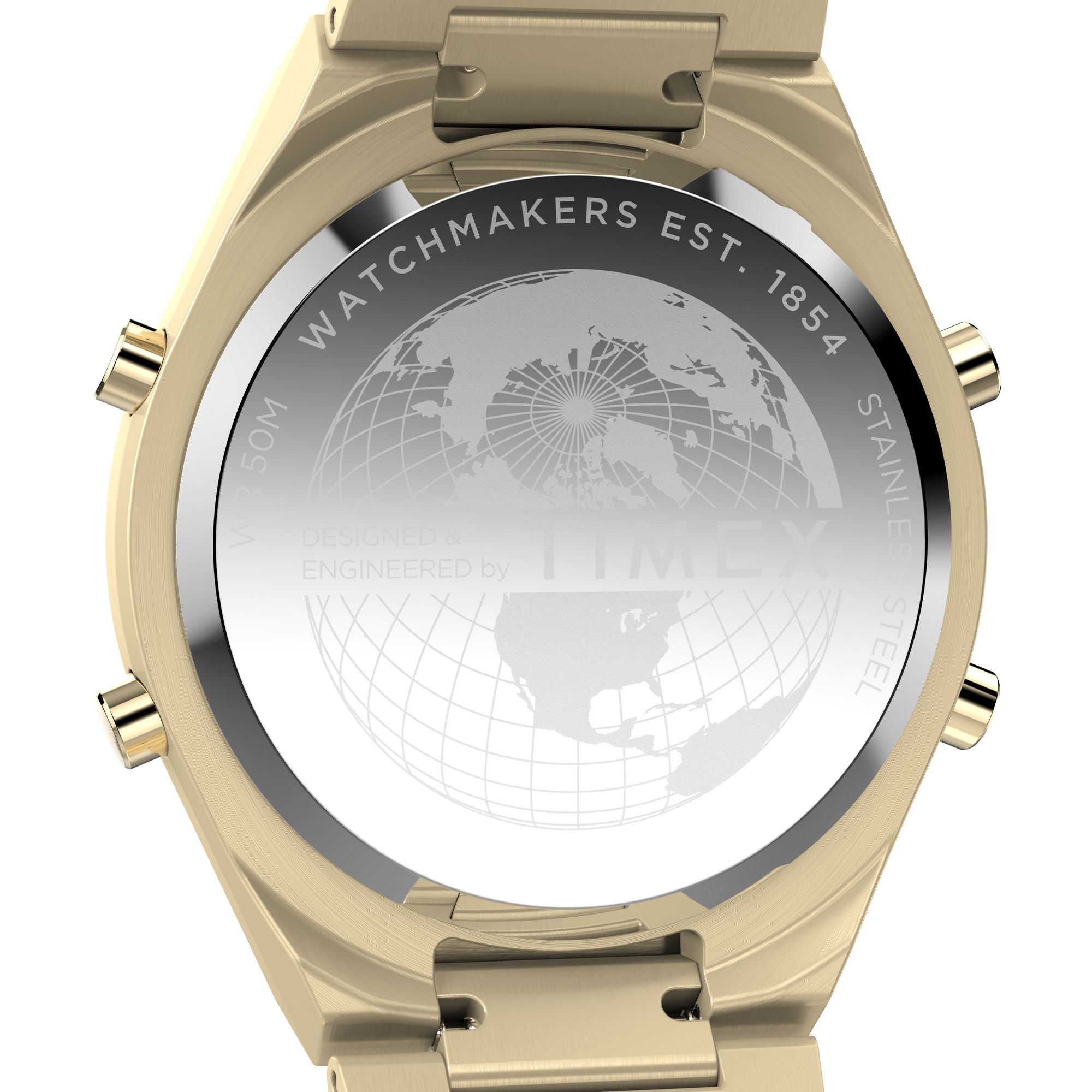 Q Timex Grey Round Dial Quartz Digital Men Watch