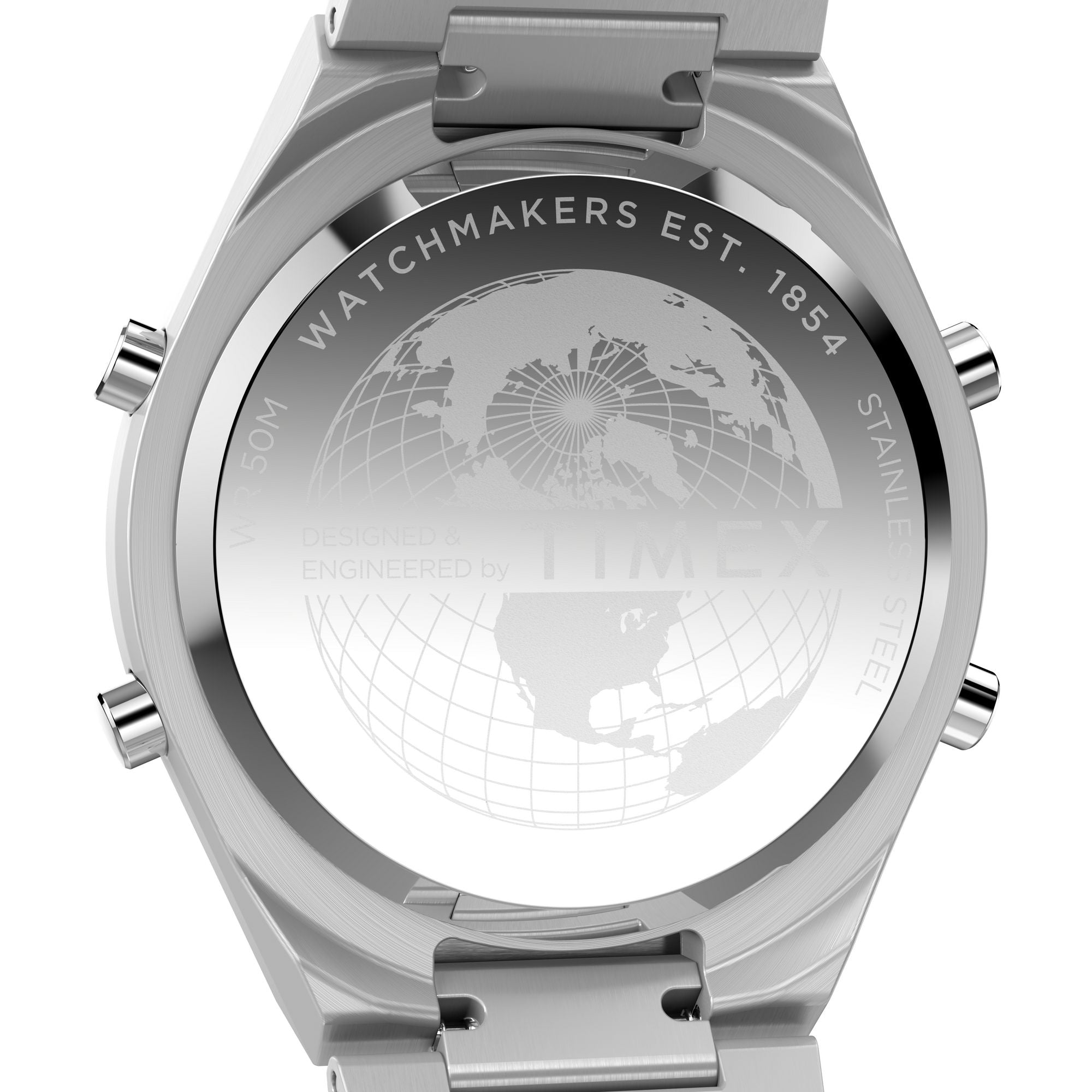 Timex Continental Round 21mm Grey Dial Digital Men Watch