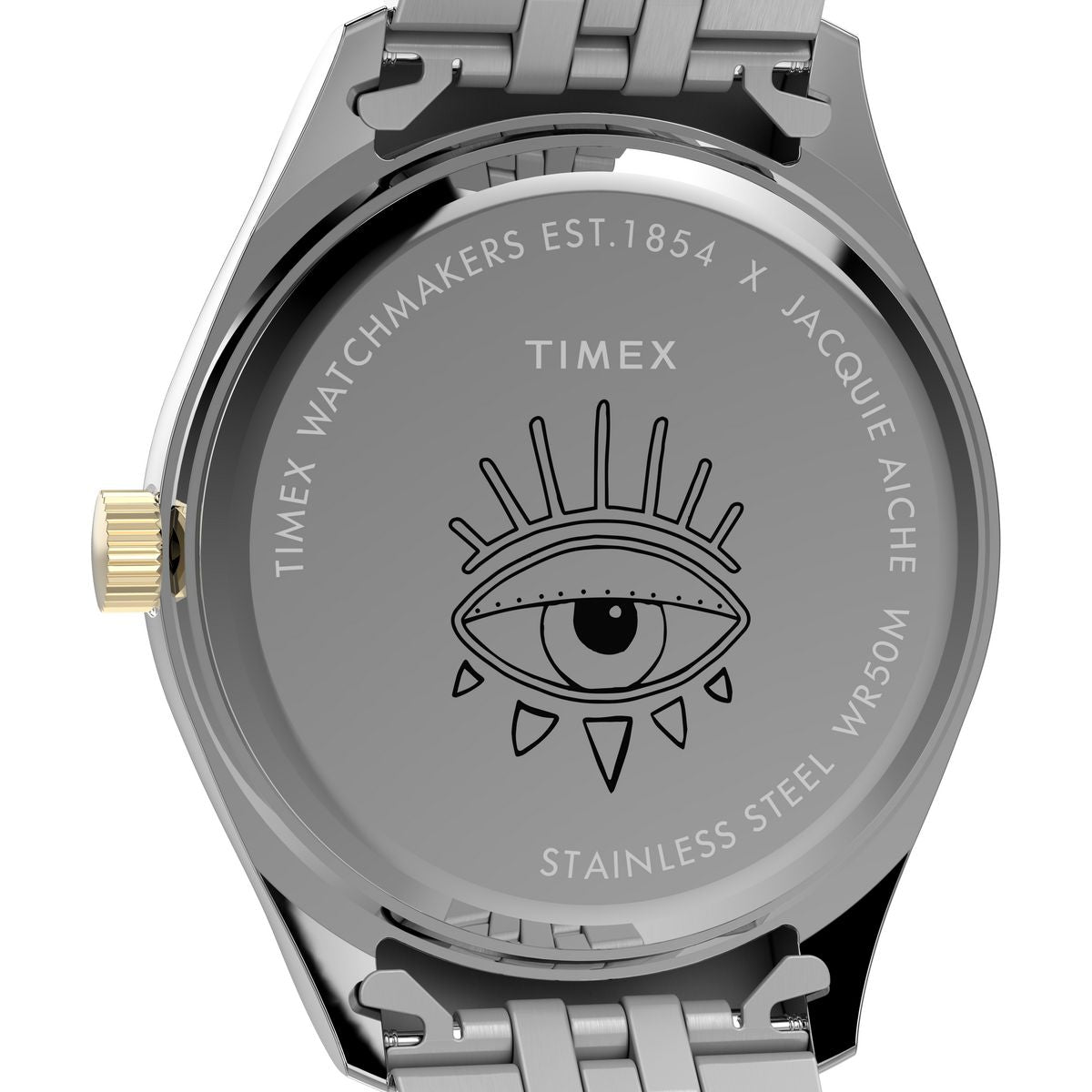 Timex Jacquie Aiche Round 21mm Blue Dial Analog Women Watch - TW2Y11300X6