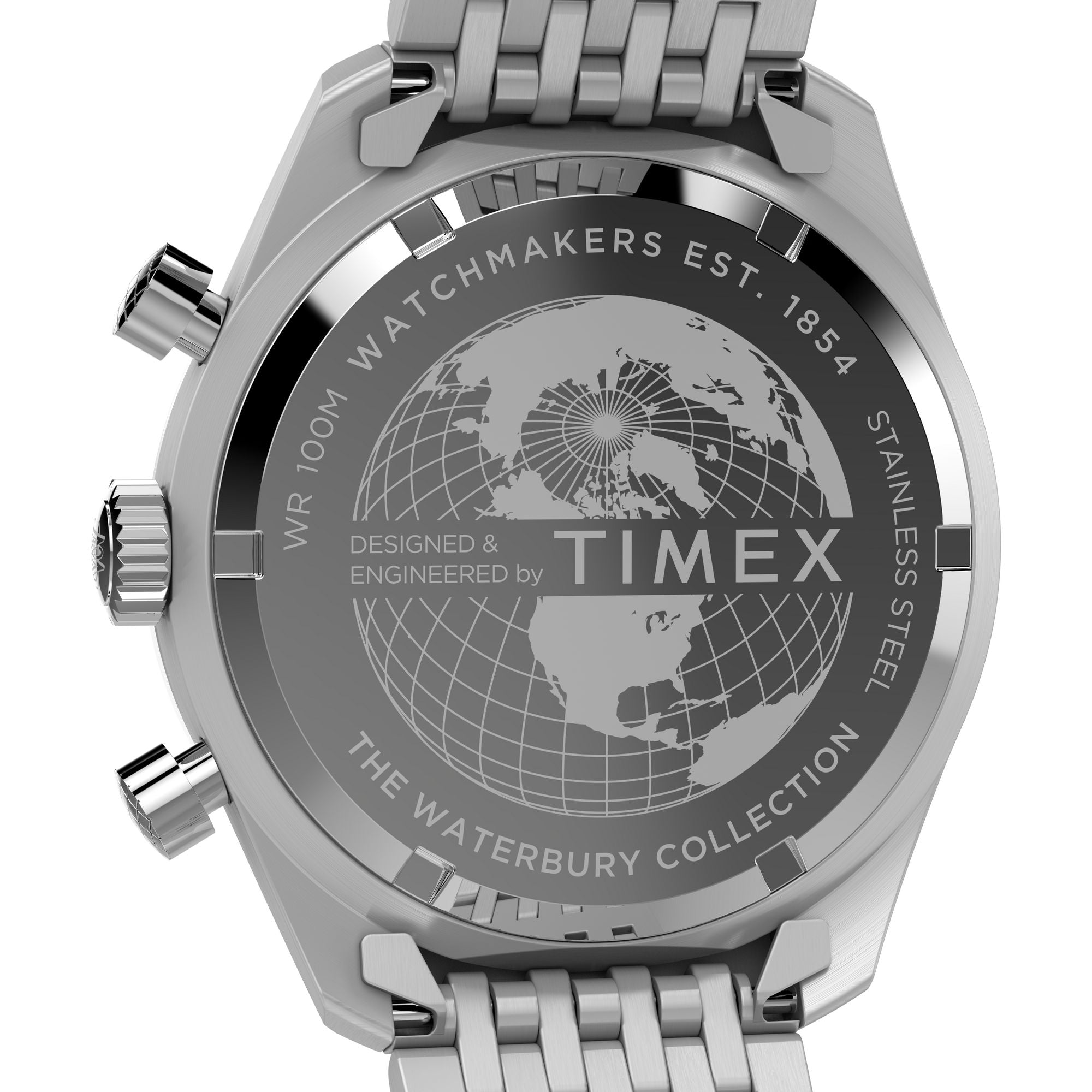 Timex Waterbury Silver Round Dial Quartz Analog Men Watch
