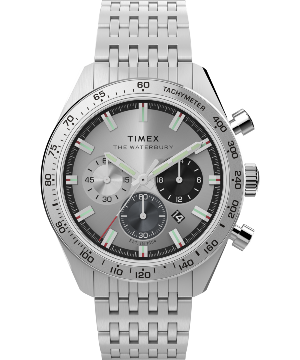 Timex Waterbury Round 21mm Silver Dial Analog Men Watch - TW2Y18700UJ