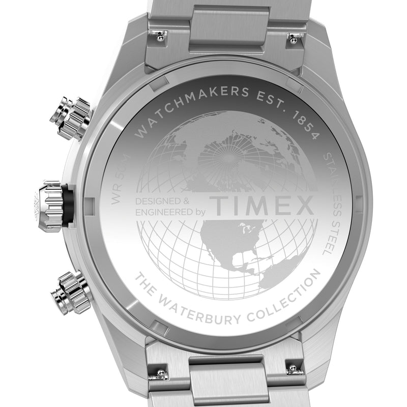 Timex Waterbury Round 39mm Silver Dial Analog Men Watch - TW2Y19200UJ Watch Timex