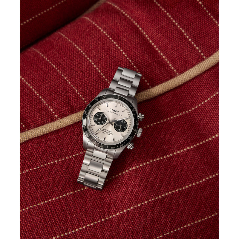 Timex Waterbury Round 39mm Silver Dial Analog Men Watch - TW2Y19200UJ Watch Timex
