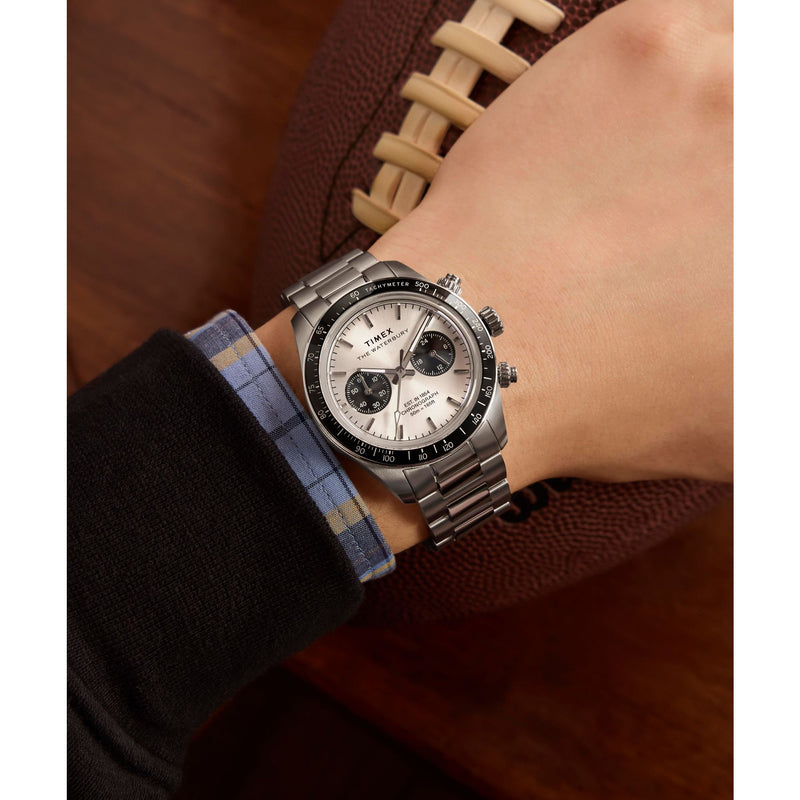 Timex Waterbury Round 39mm Silver Dial Analog Men Watch - TW2Y19200UJ Watch Timex