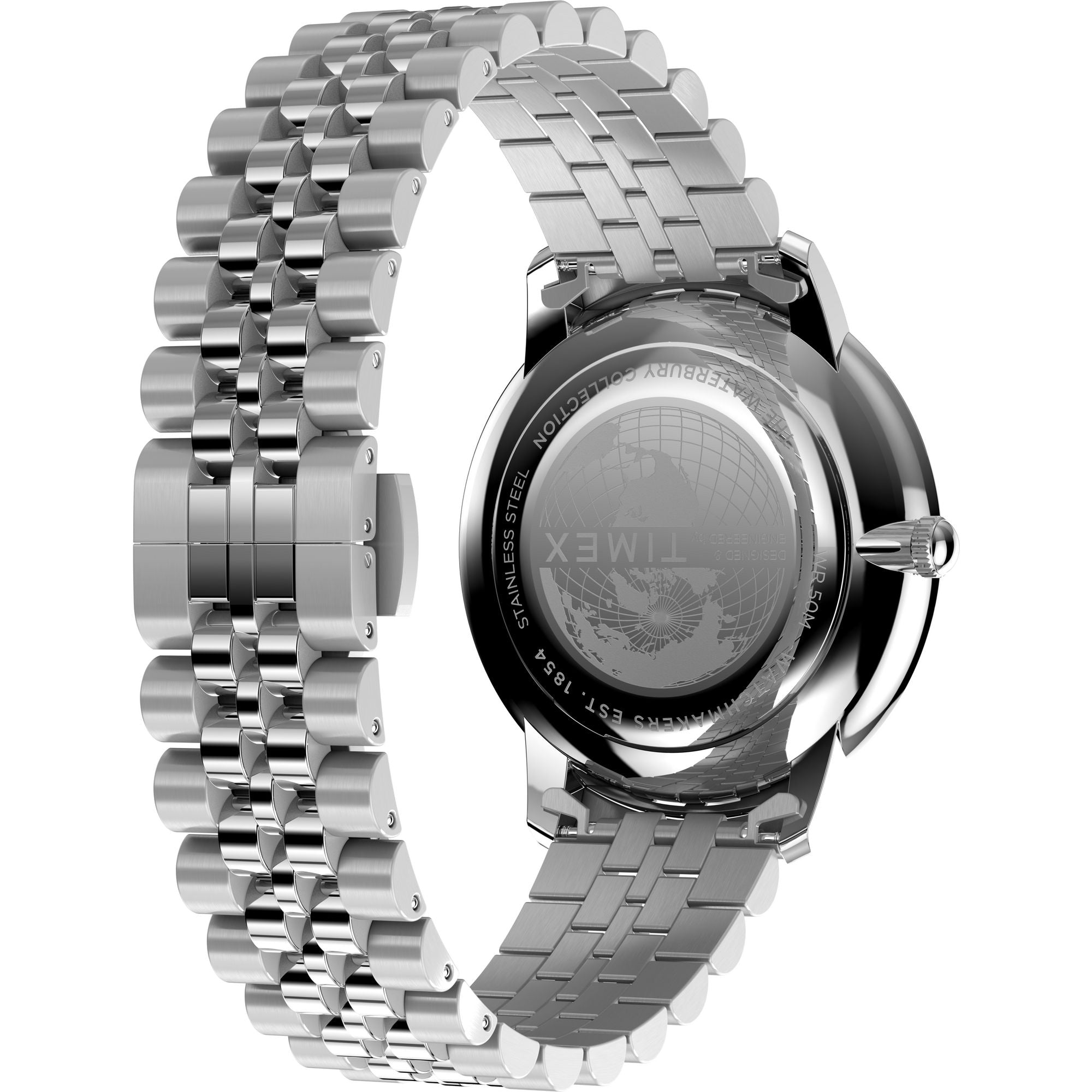 Timex Waterbury Black Round Dial Quartz Analog Men Watch