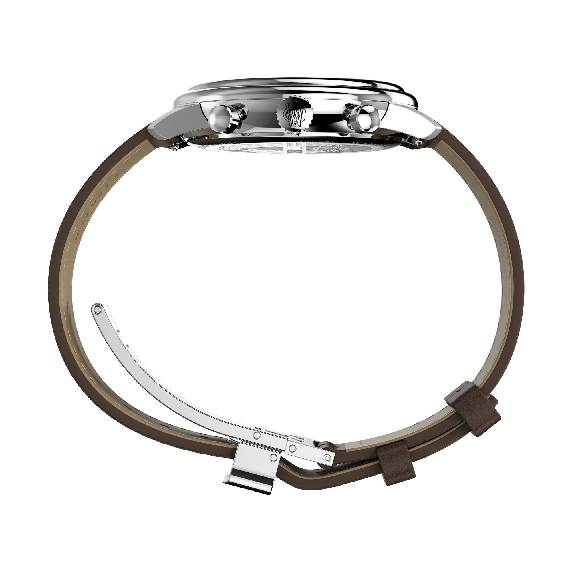 Timex Waterbury Leather Beige Round Dial Quartz Analog Men Watch