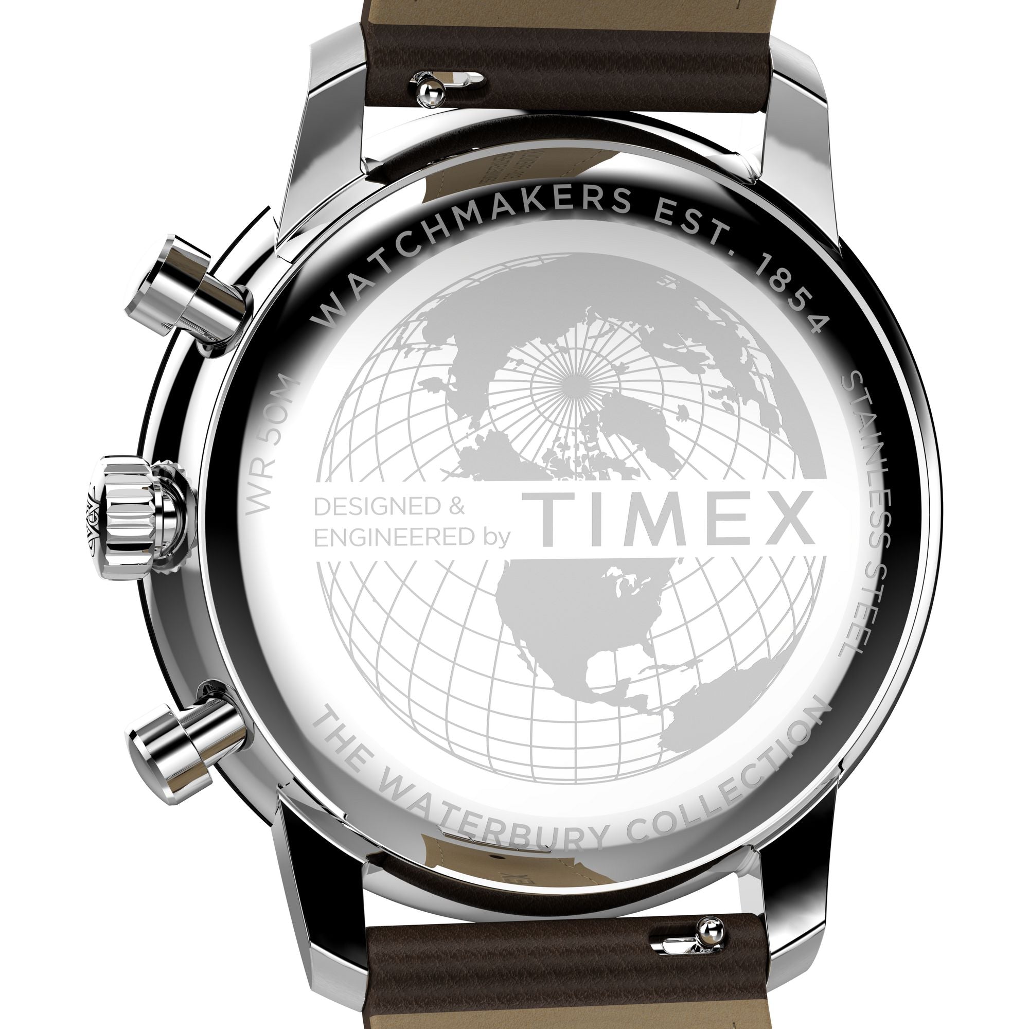 Timex Waterbury Leather Beige Round Dial Quartz Analog Men Watch