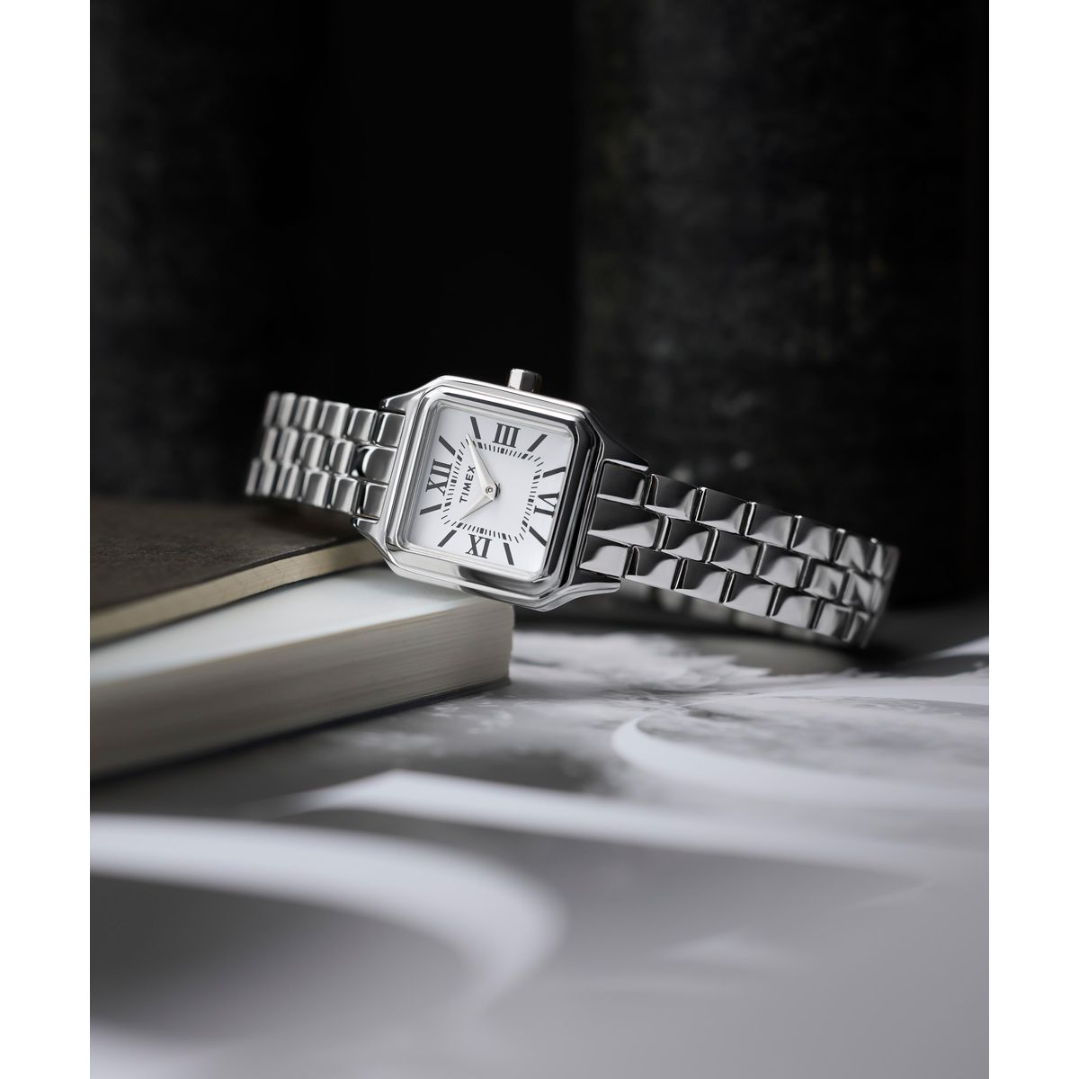 Timex Square 23mm White Dial Analog Women Watch - TW2Y23800UJ