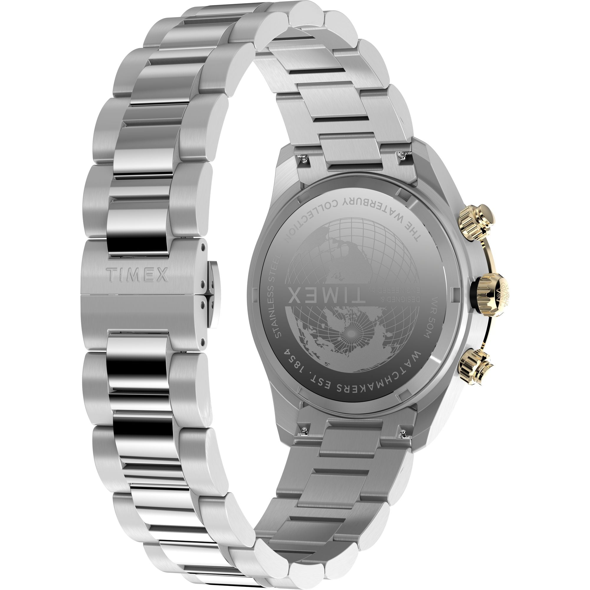 Timex Waterbury Black Round Dial Quartz Analog Men Watch