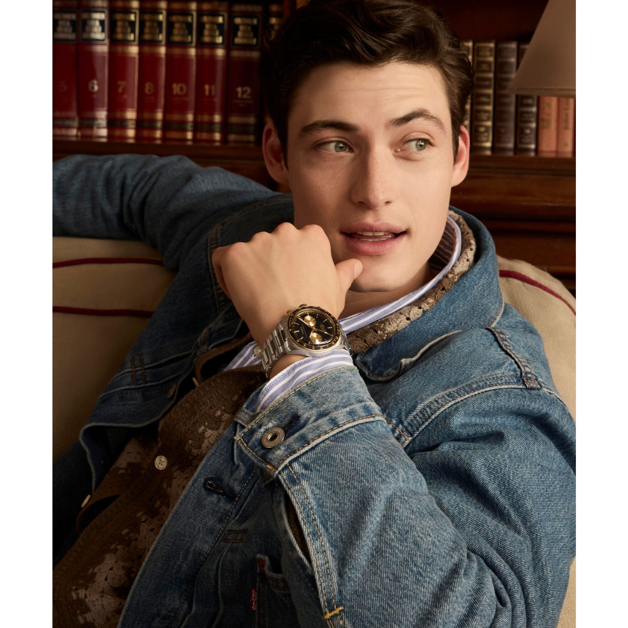 Timex Waterbury Black Round Dial Quartz Analog Men Watch