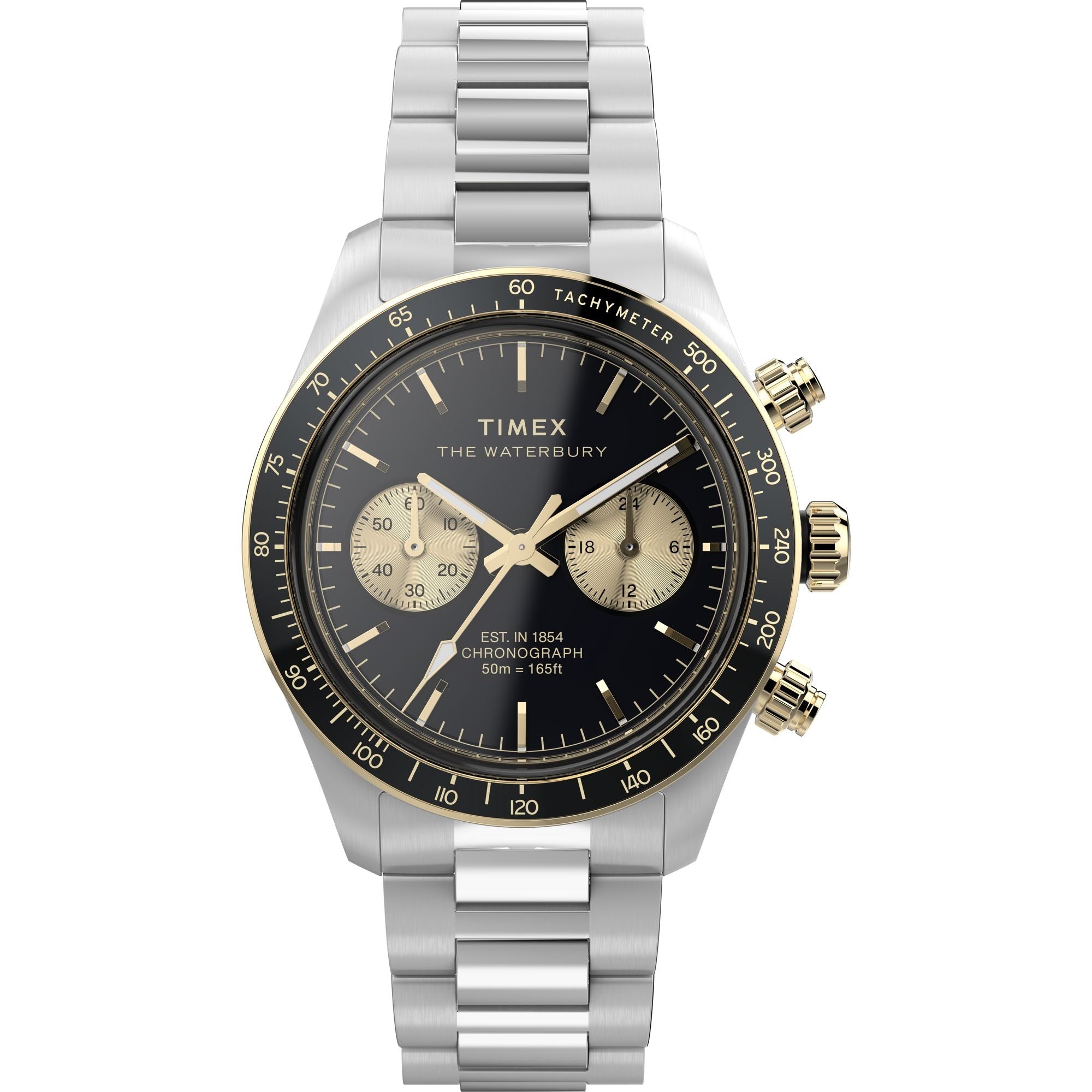 Timex Waterbury Round 21mm Black Dial Analog Men Watch - TW2Y24000IK