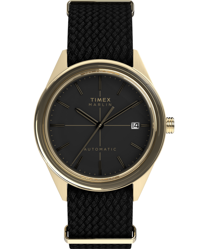Timex Marlin Round 38mm Black Dial Mechanical Automatic Men Watch - TW2Y24300UJ Watch Timex