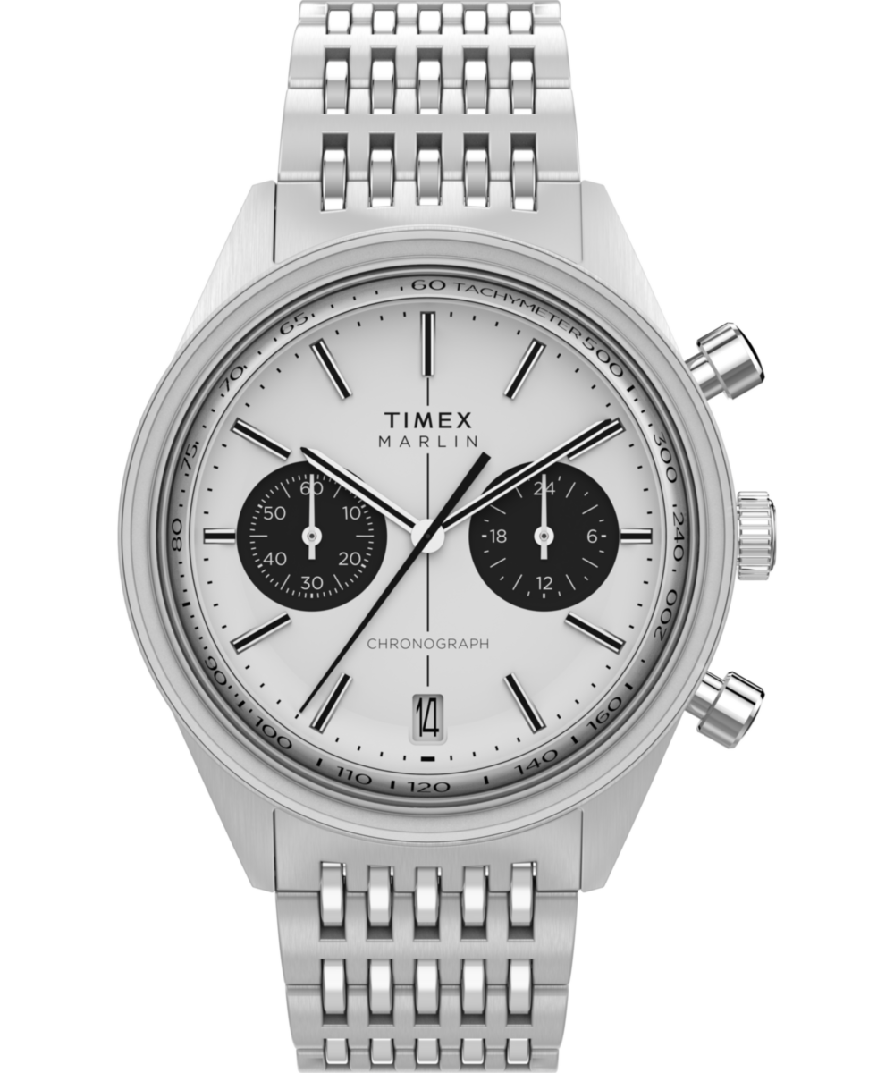 Timex Marlin Round 21mm Silver Dial Analog Men Watch - TW2Y24600IK