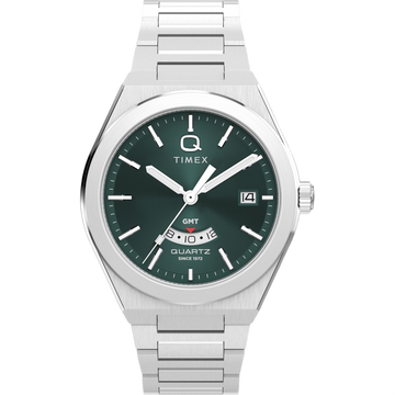 Timex Q Round 39mm Green Dial Analog Men Watch - TW2Y24800IK Watch Timex
