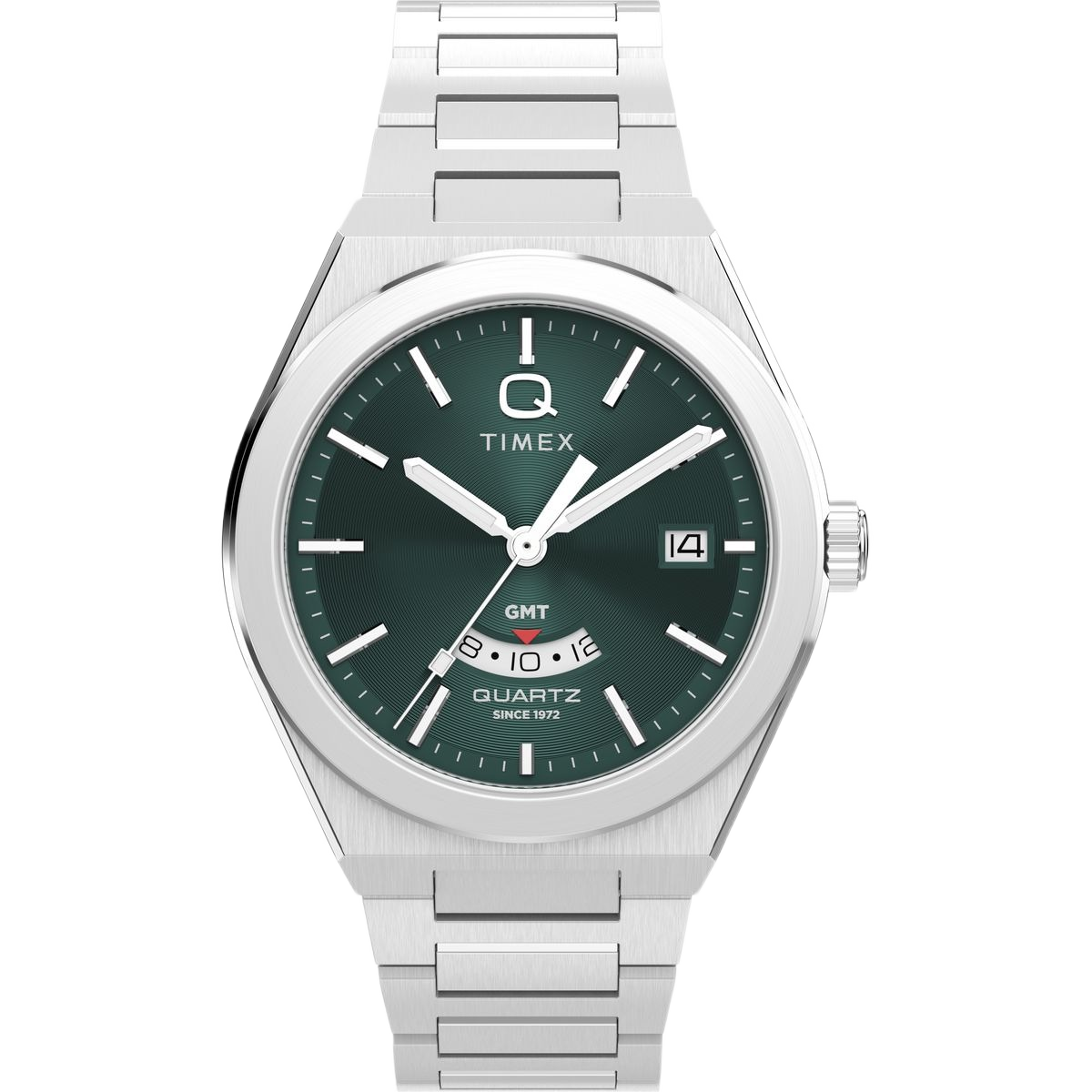 Timex Q Round 39mm Green Dial Analog Men Watch - TW2Y24800IK