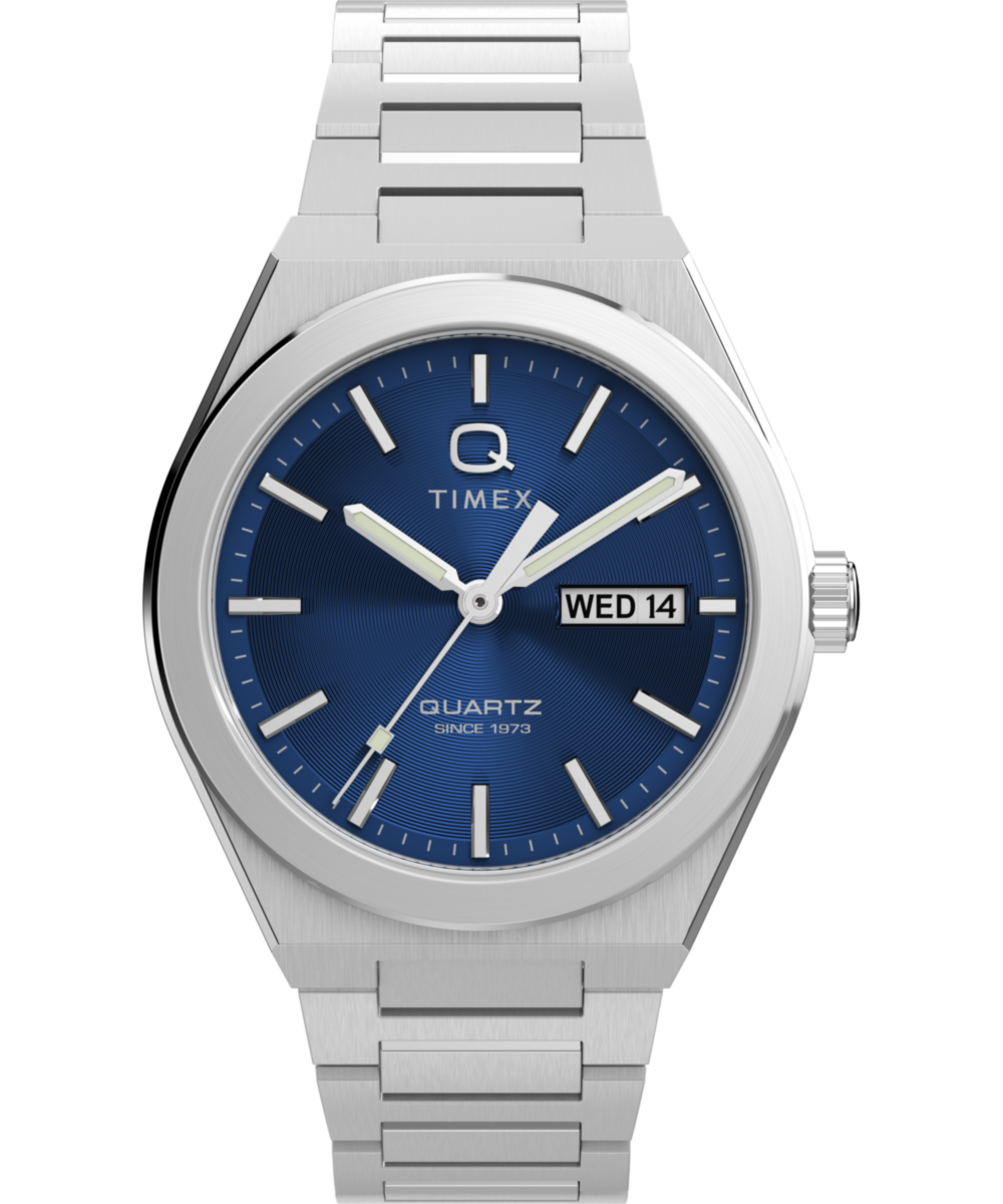Timex Q Continental Round 21mm Blue Dial Analog Men Watch - TW2Y25100IK Watch Timex