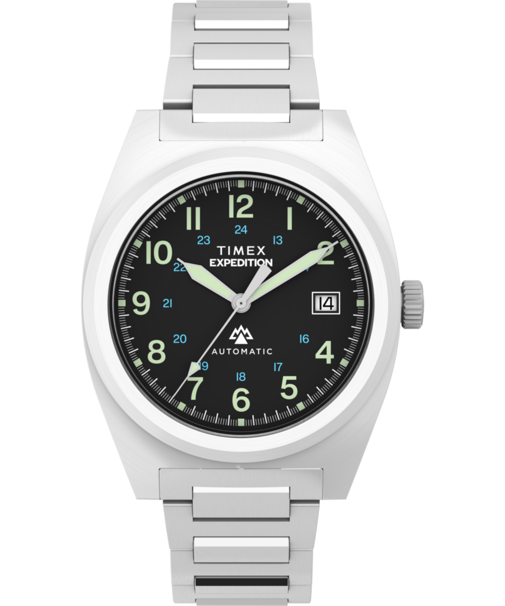 Timex Capstone Round 21mm Black Dial Mechanical Automatic Men Watch - TW2Y39600UJ Watch Timex