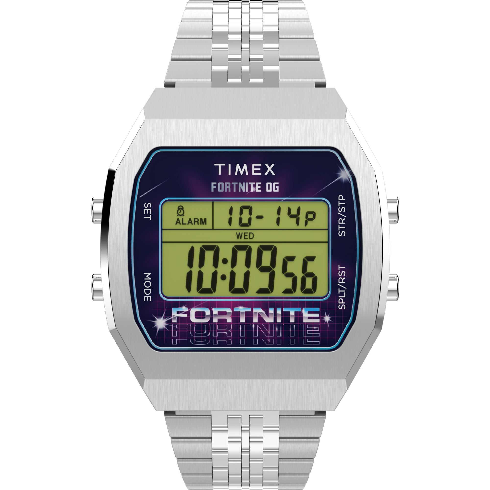 Timex x Fortnite T80 36mm Stainless Steel Bracelet Watch