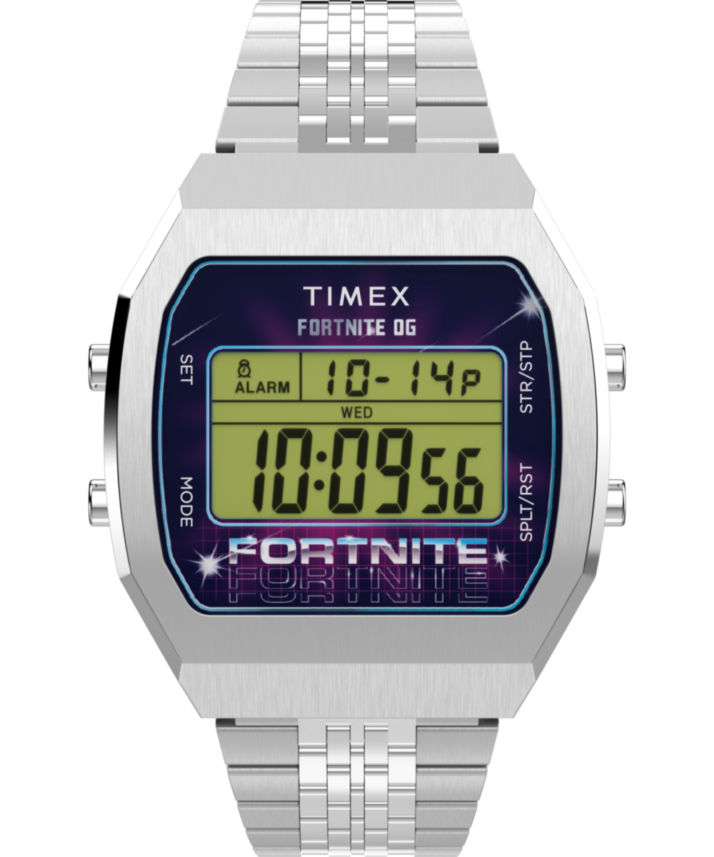 Timex x Fortnite T80 Rectangle Dial Digital Watch Watch Timex
