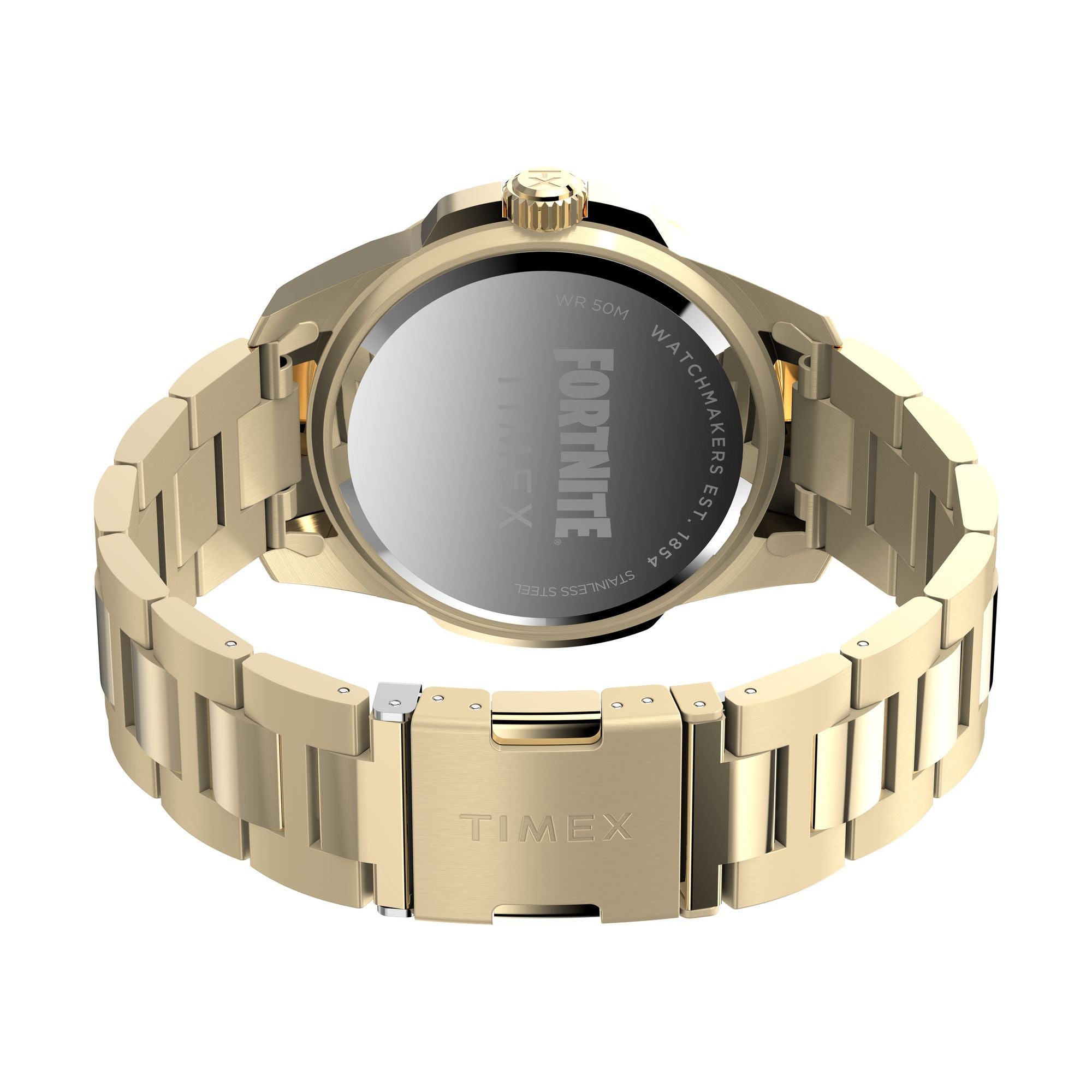 Timex x Fortnite Essex Round Black Dial Quartz Analog Watch