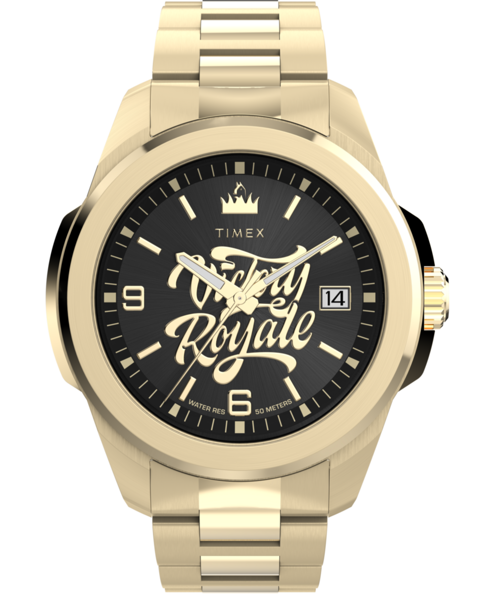 Timex x Fortnite Essex Round Black Dial Quartz Analog Watch