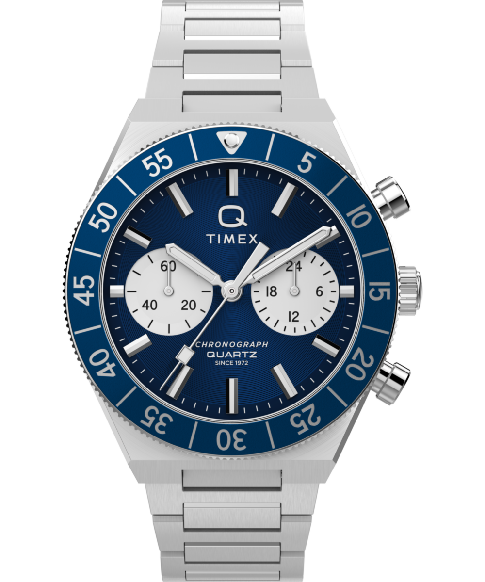 Timex Q Round 40mm Blue Dial Analog Men Watch - TW2Y55900IK