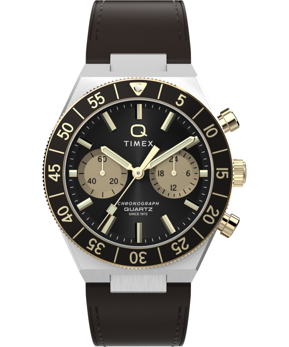Timex Q Round 40mm Black Dial Analog Men Watch - TW2Y56000IK