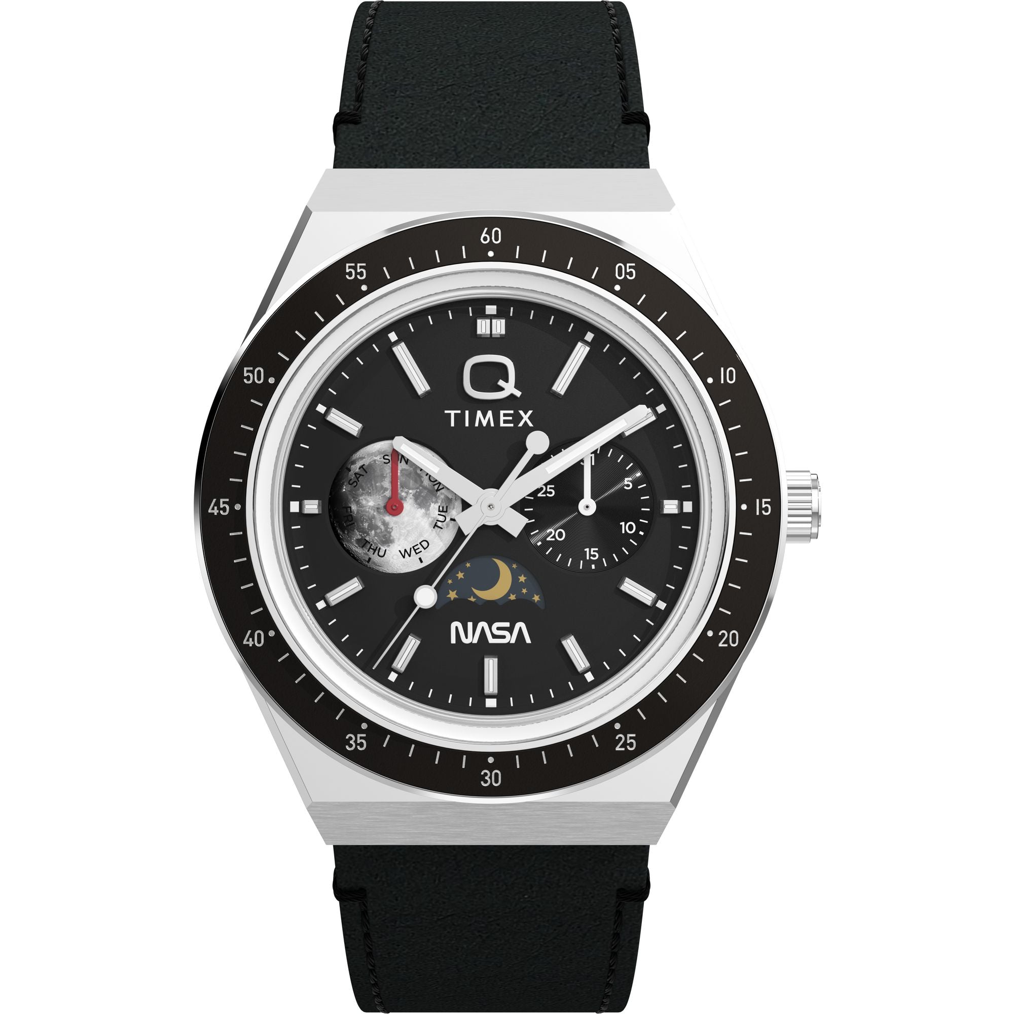 Q Timex NASA 40mm Leather Strap Watch - TW2Y56800UJ