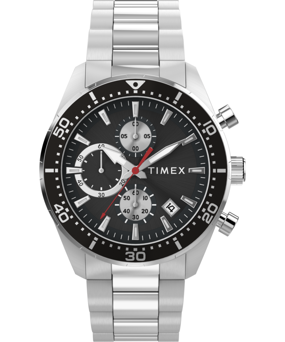 Timex Trend Round 42mm Black Dial Analog Men Watch - TW2Y56900UJ