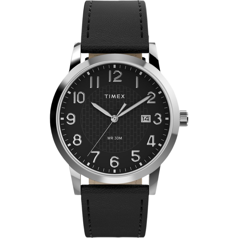 Timex Round 38mm Black Dial Analog Men Watch - TW2Y67400UJ Watch Timex