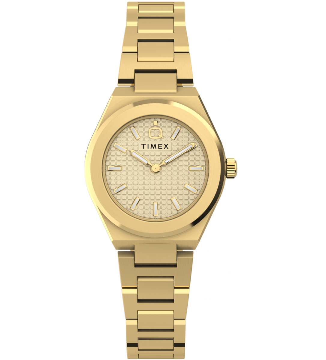 Timex Q Round 24mm Gold Dial Analog Women Watch - TW2Y68300UJ Watch Timex