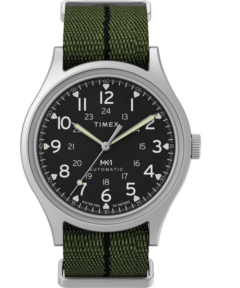 Timex Round 40mm Black Dial Mechanical Automatic Men Watch - TW2Y71700UJ Watch Timex