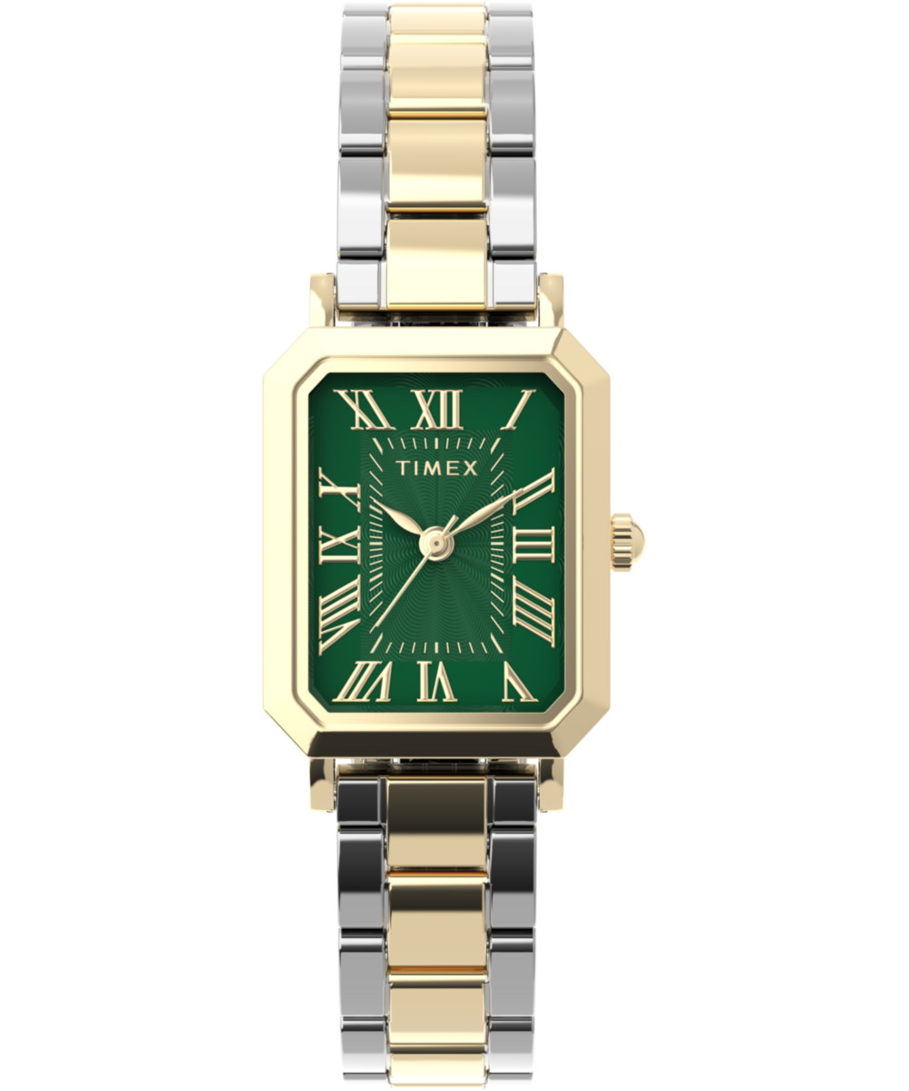 Timex Trend Rectangle 21mm Green Dial Analog Women Watch - TW2Y72000UJ