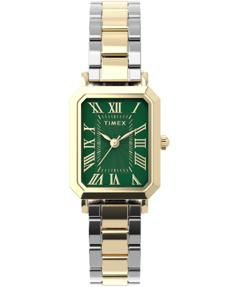 Timex Trend Rectangle 21mm Green Dial Analog Women Watch - TW2Y72000UJ Watch Timex