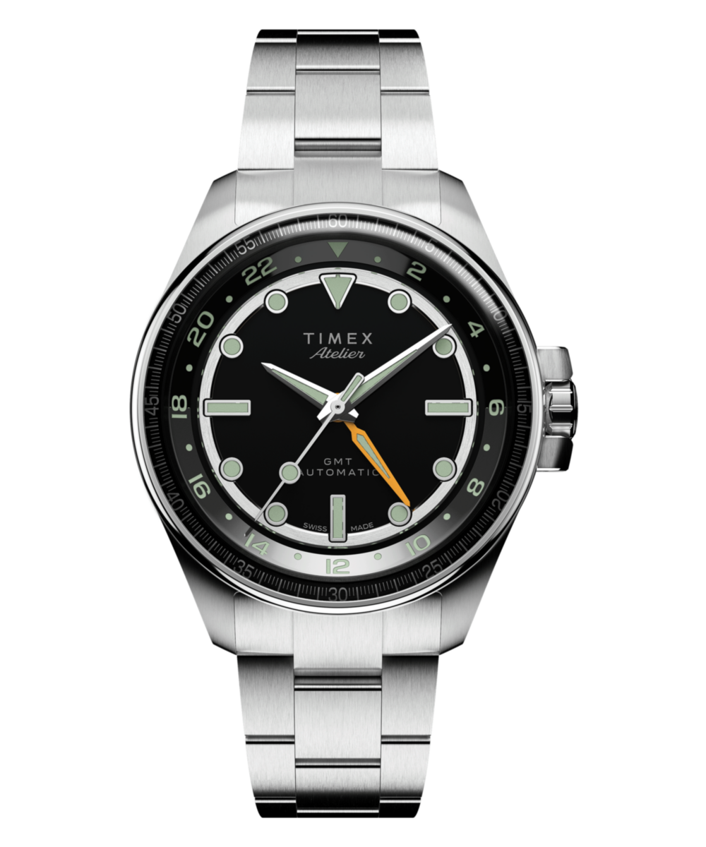 Timex Atelier Round 21mm Black Dial Mechanical Automatic Men Watch - TW2Y723004A
