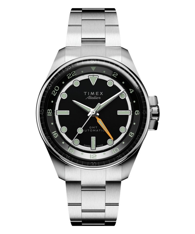Timex Atelier Round 21mm Black Dial Mechanical Automatic Men Watch - TW2Y723004A Watch Timex