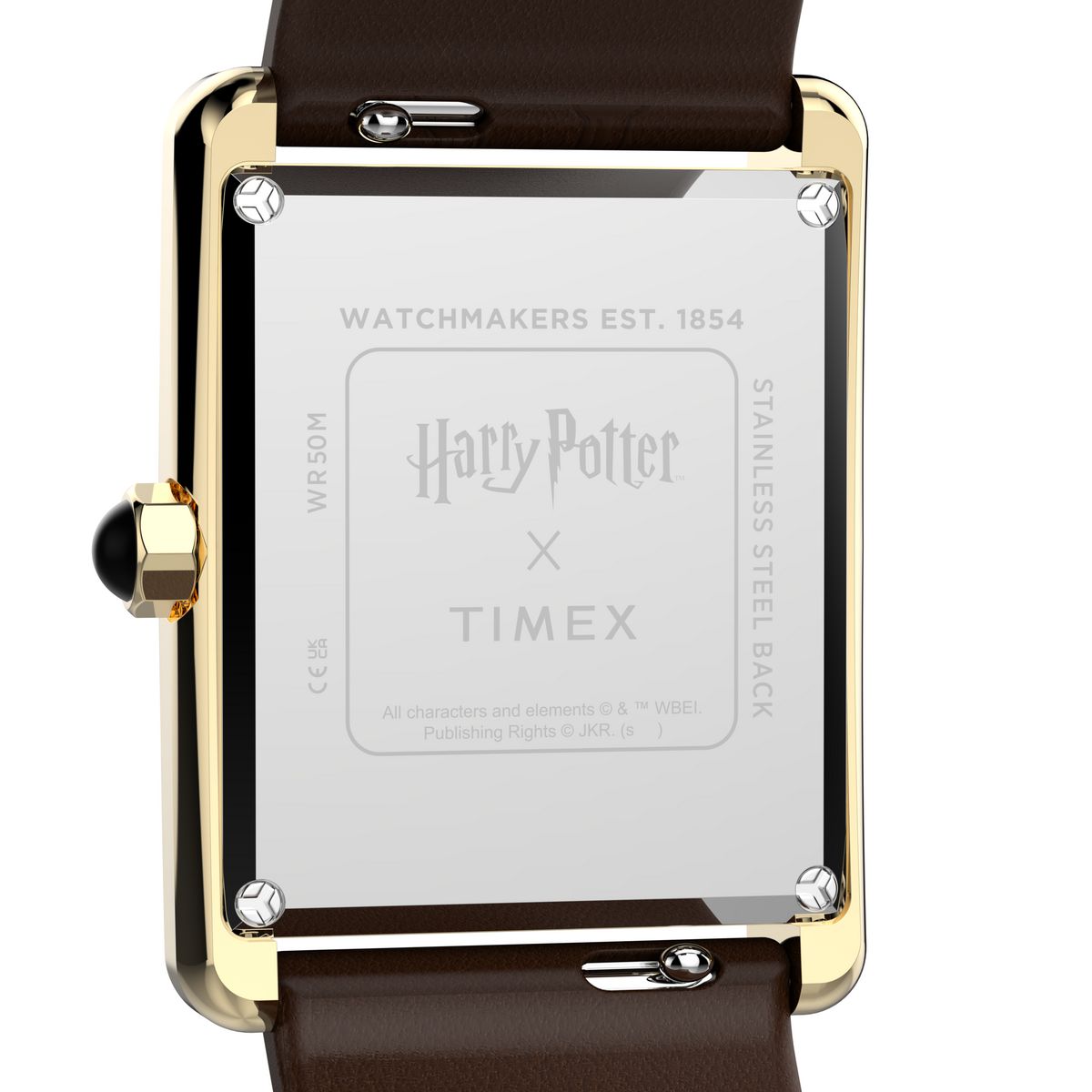 Harry Potter x Timex Hailey Hogwarts 24mm Leather Strap Watch