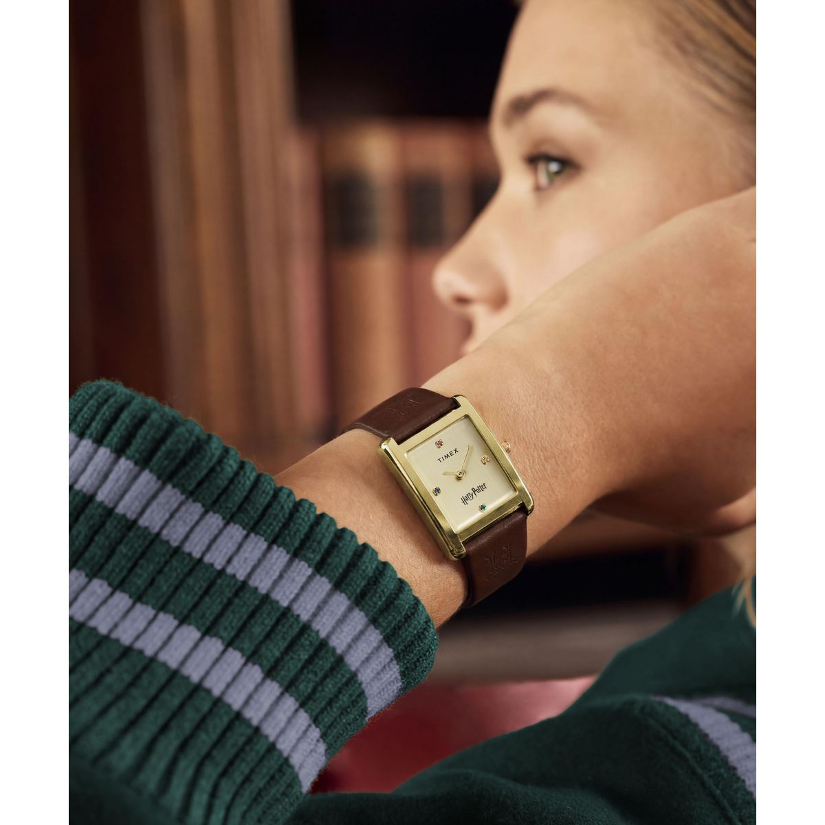 Harry Potter x Timex Hailey Hogwarts 24mm Leather Strap Watch Watch Timex